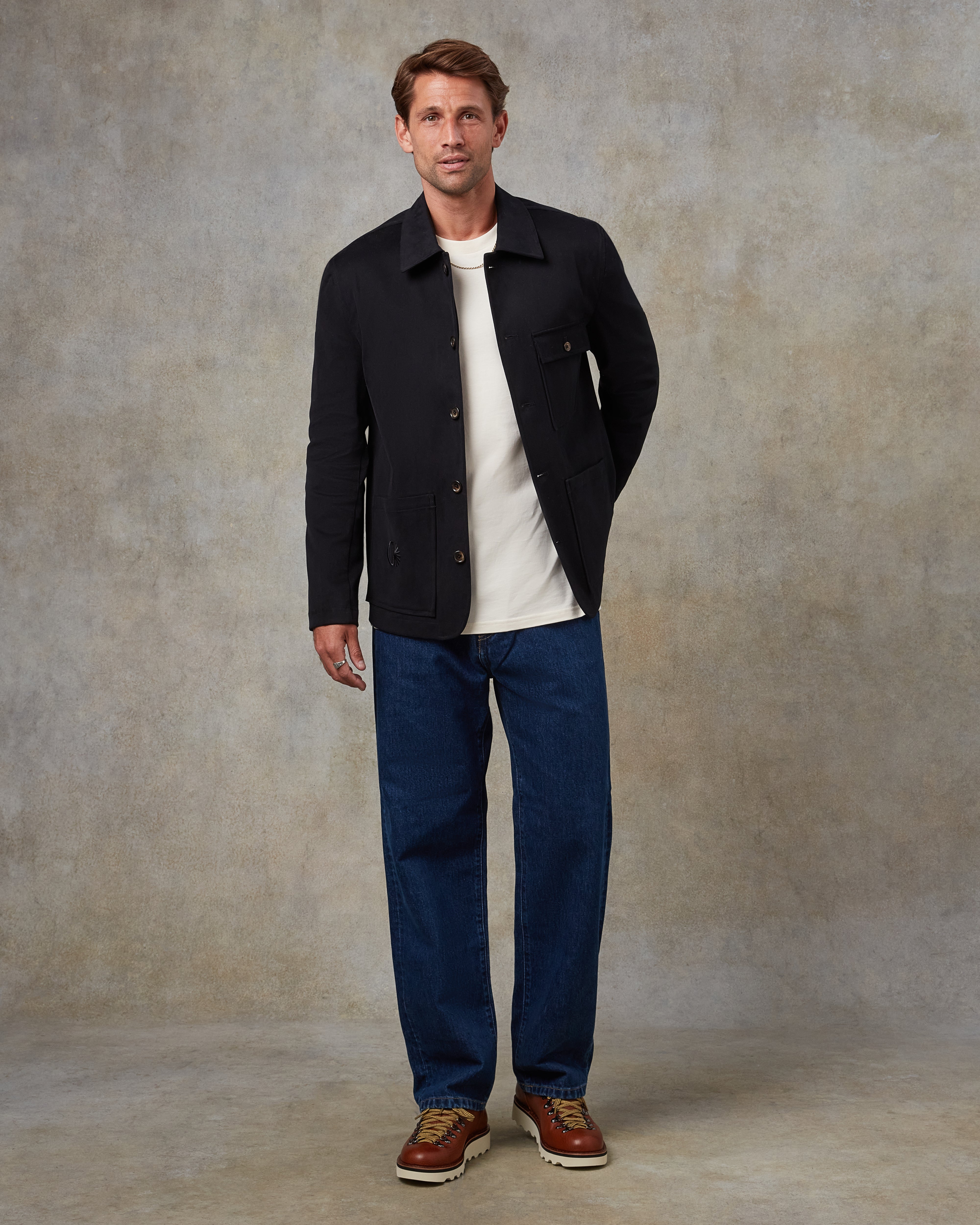 Batch LDN Men's Black Cotton Jacket