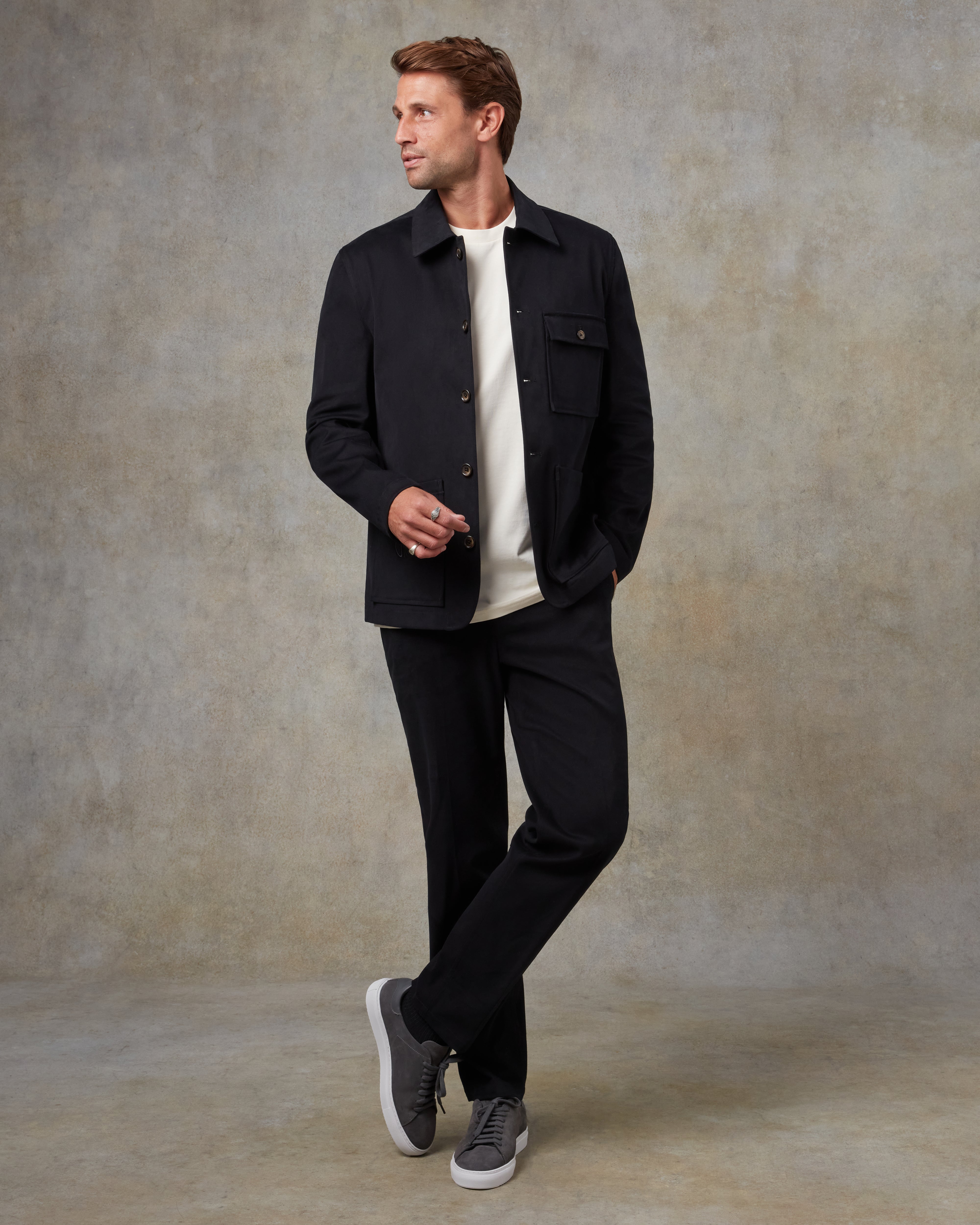 Batch LDN Men's Black Cotton Suit