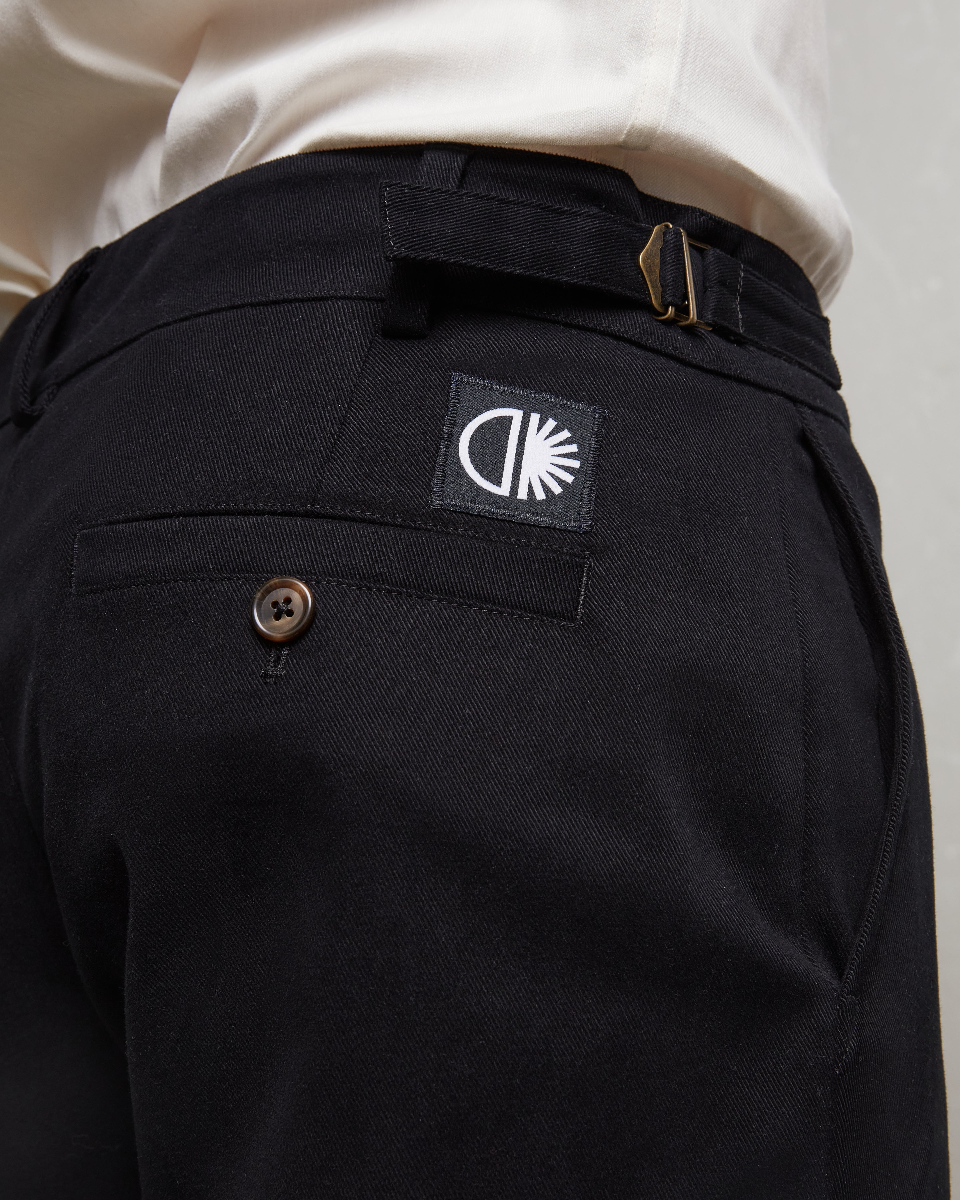 Batch LDN Men's Black Cotton Trousers
