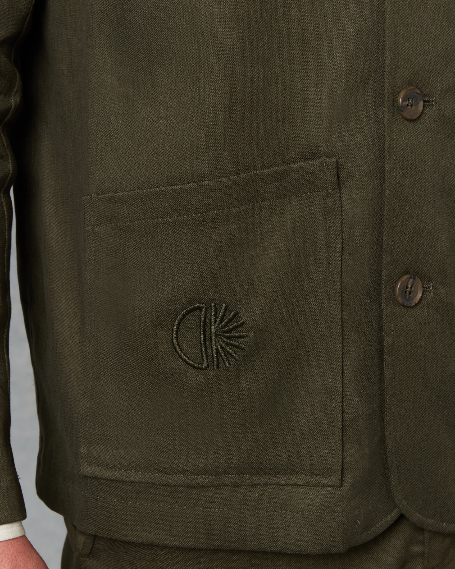 Batch LDN Men's Bottle Green Linen Jacket