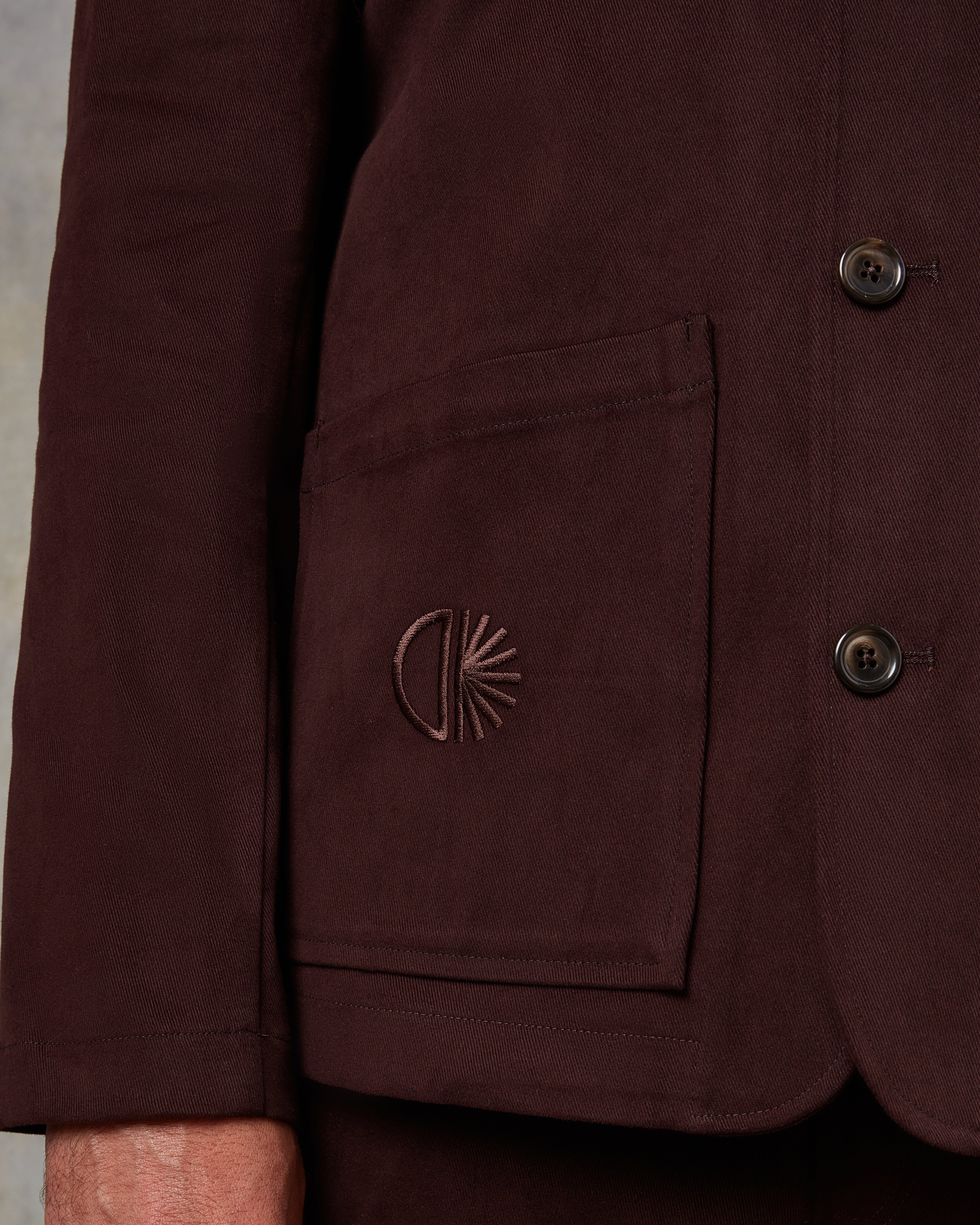 Batch LDN Men's Burgundy Cotton Jacket