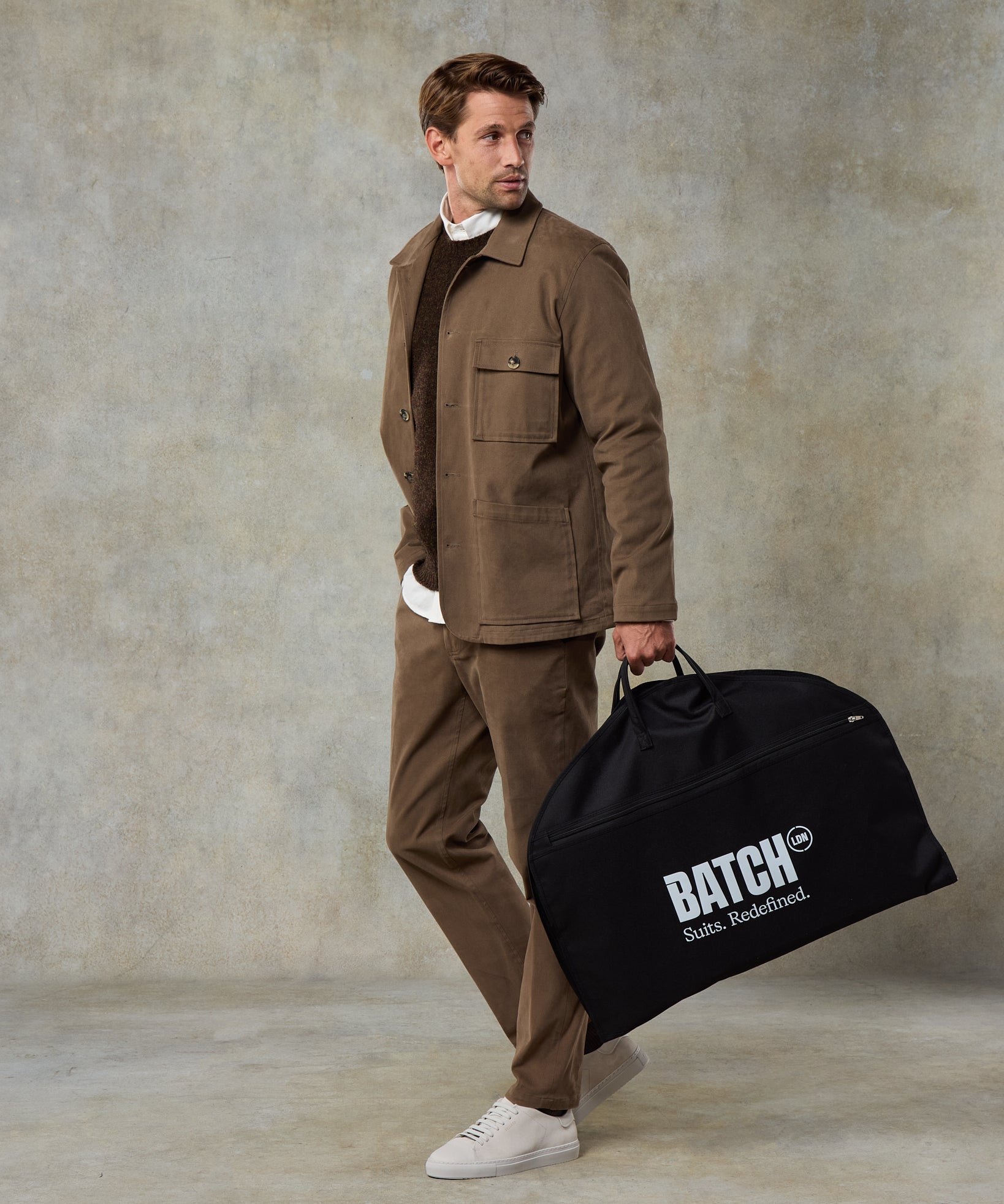Batch LDN Men's Mocha Cotton Suit