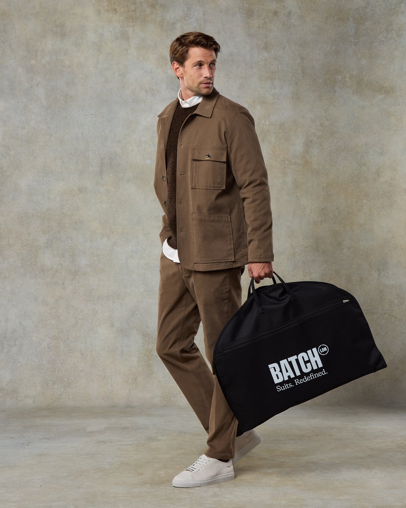Batch LDN Men's Mocha Cotton Suit