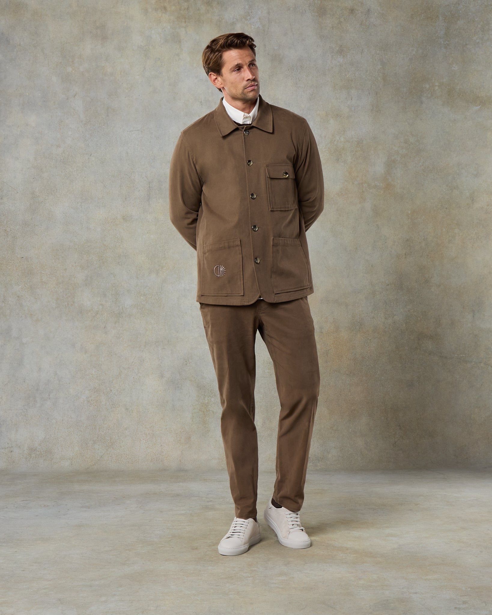 Batch LDN Men's Mocha Cotton Suit