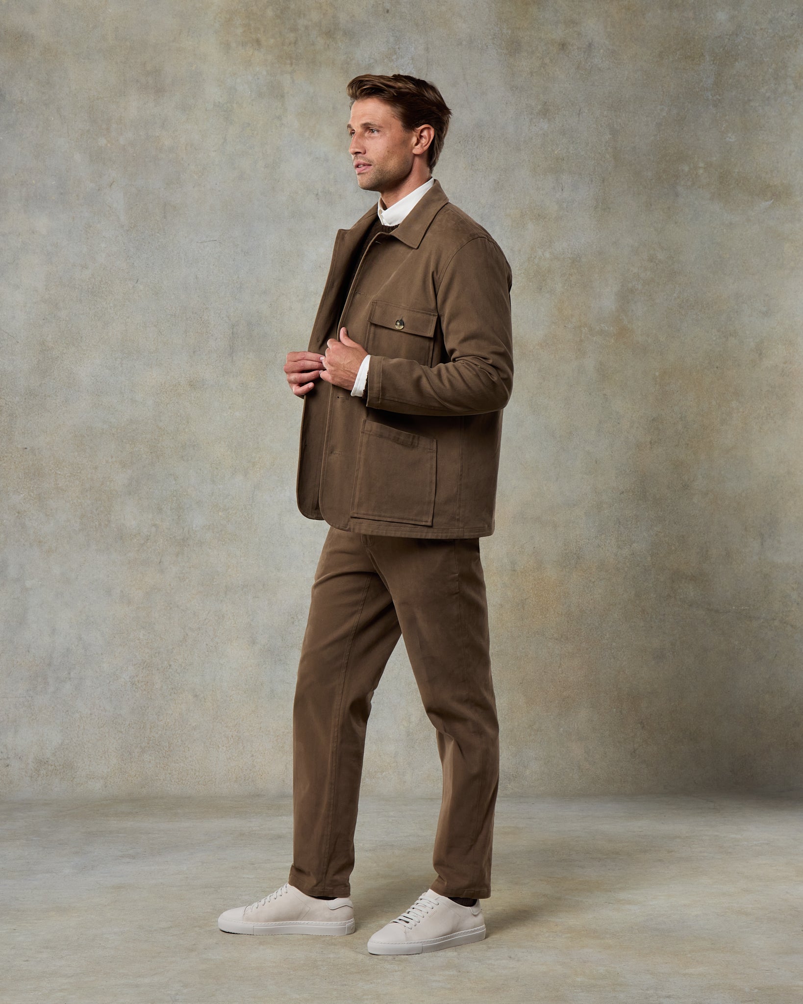 Batch LDN Men's Mocha Cotton Suit