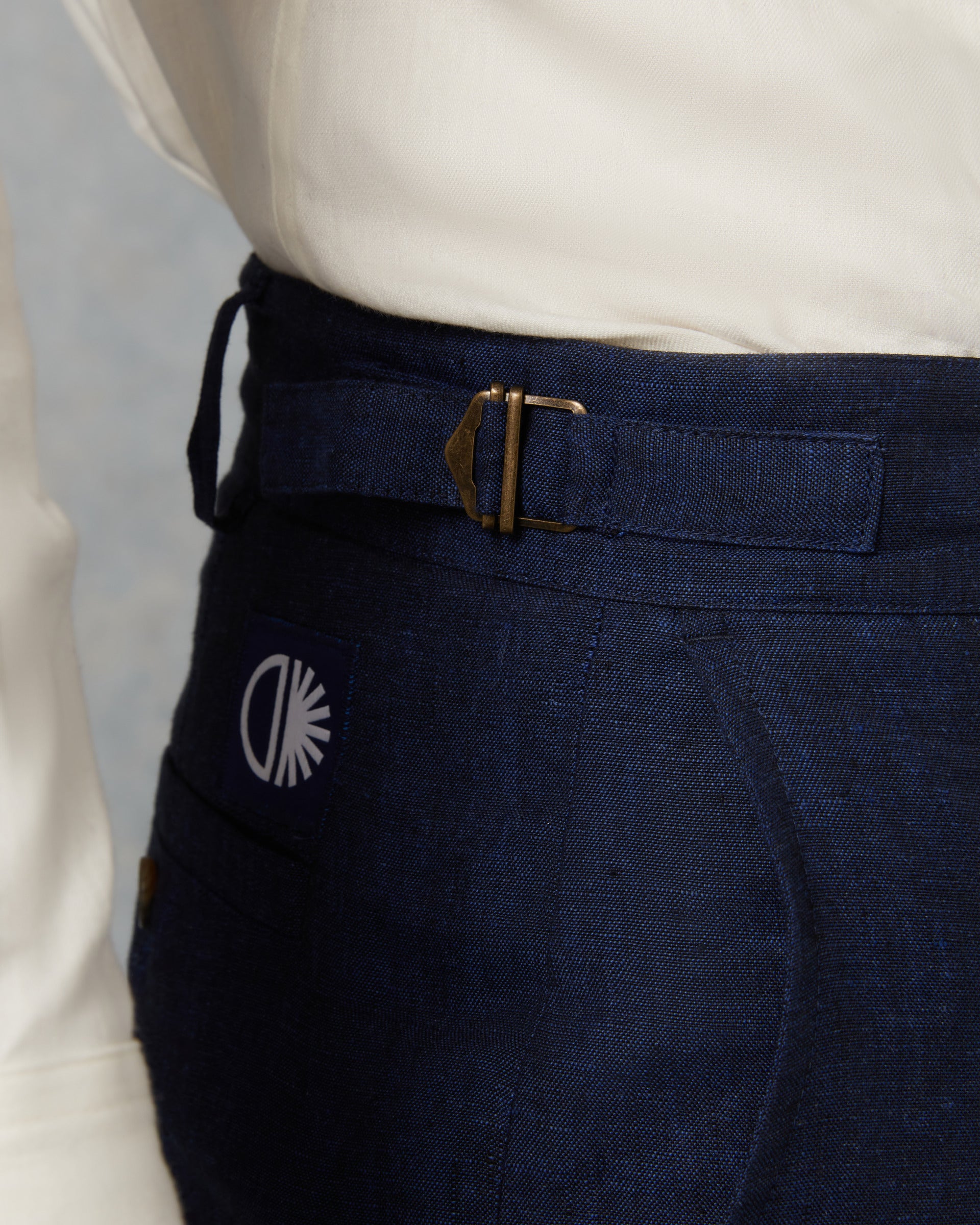 Batch LDN Men's Navy Linen Trousers