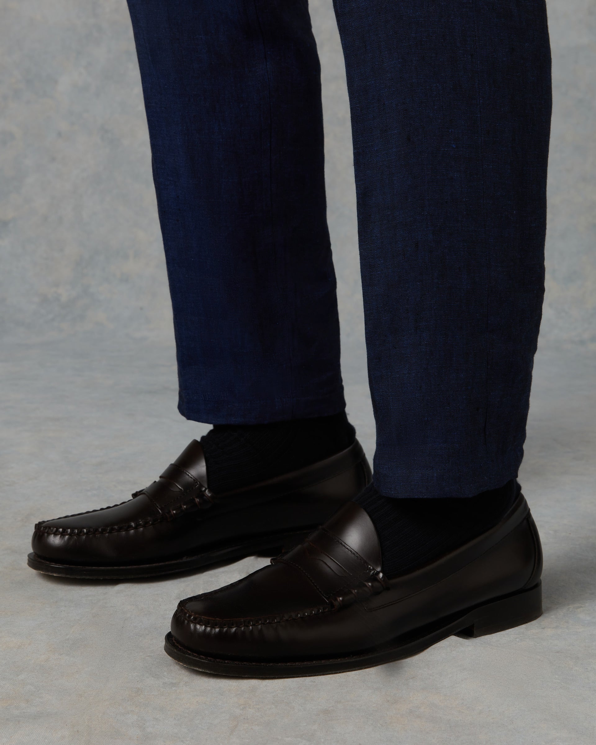 Batch LDN Men's Navy Linen Trousers