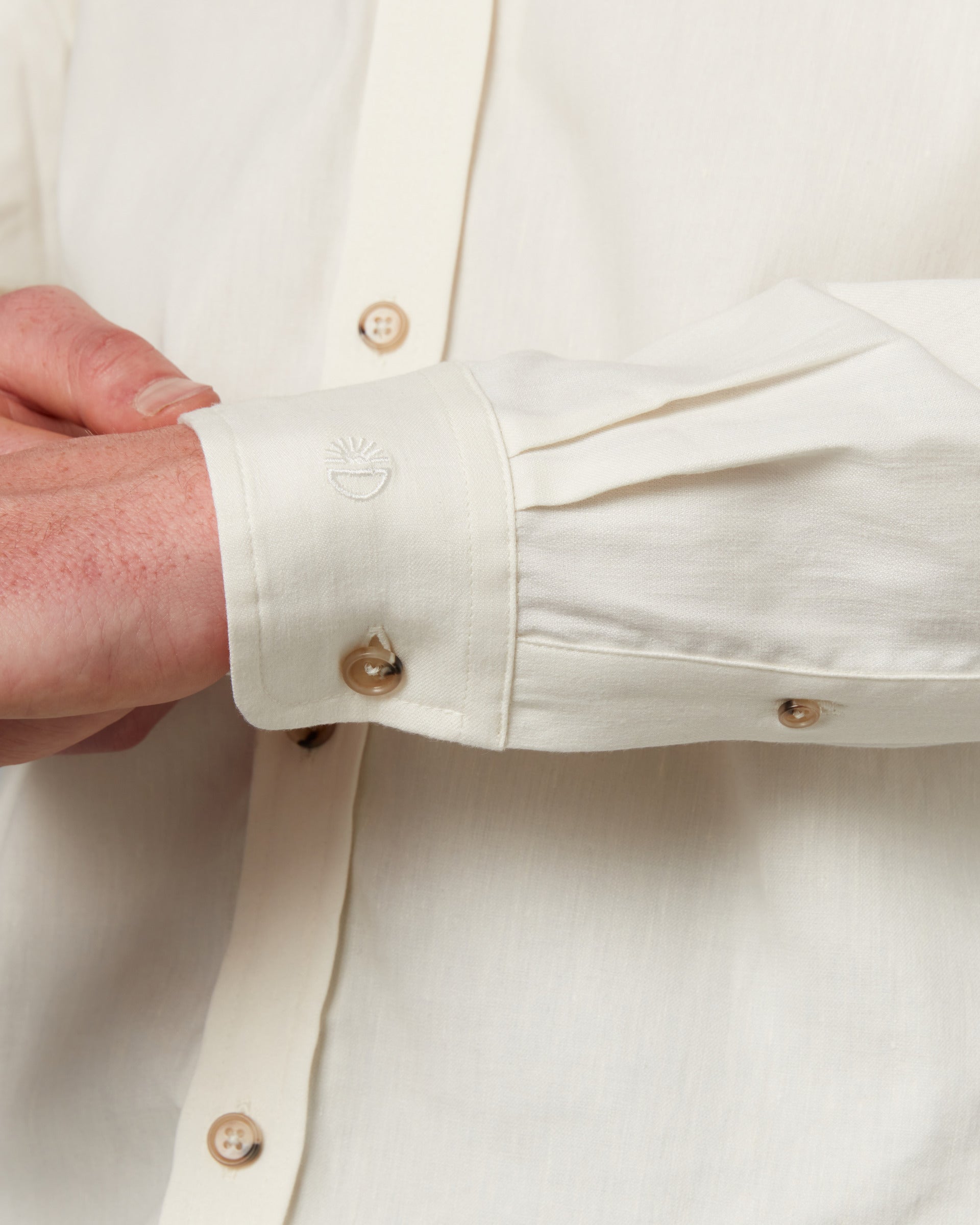 Batch LDN Men's Off-White Linen Shirt