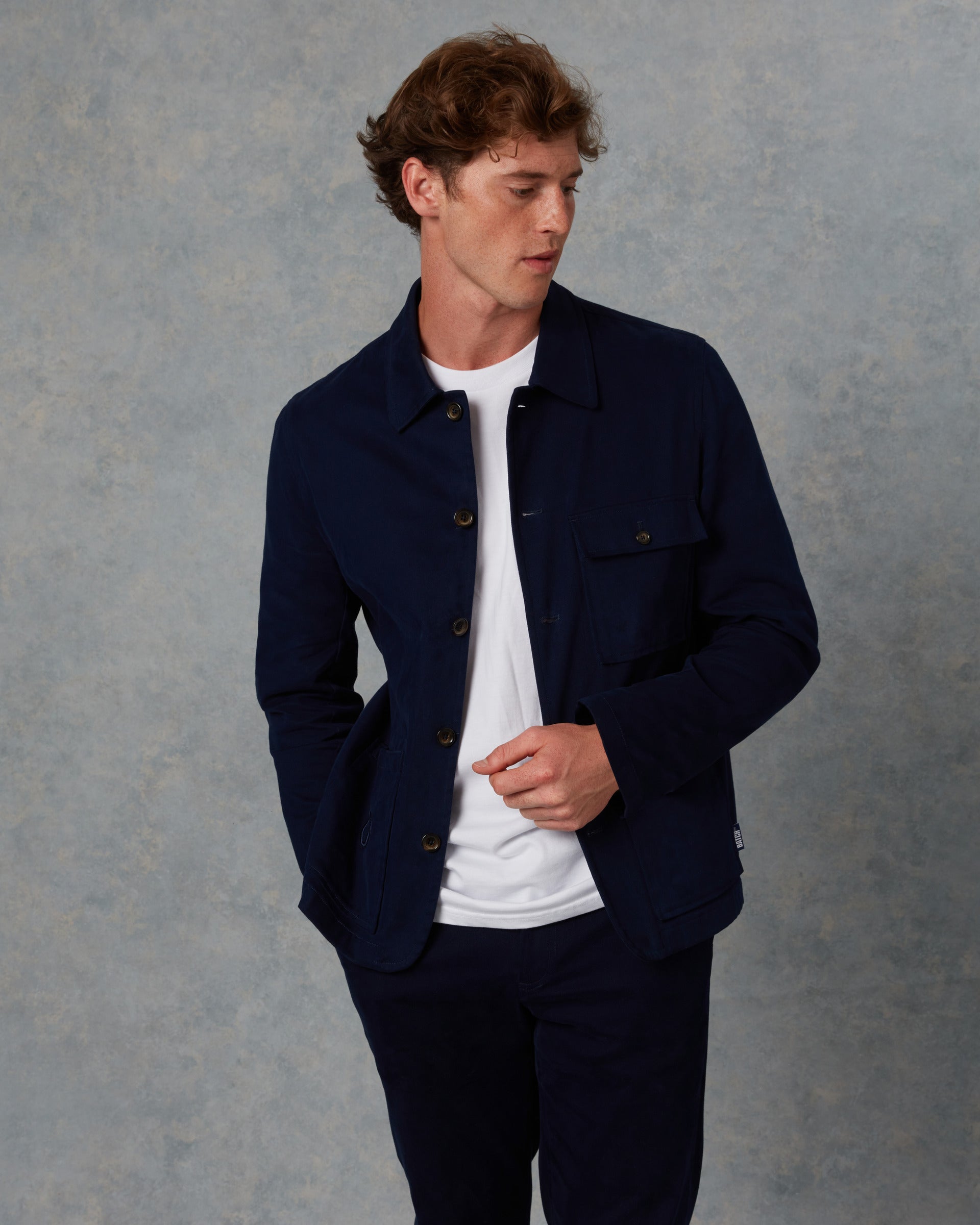 Batch LDN Men's Pacific Blue Cotton Jacket