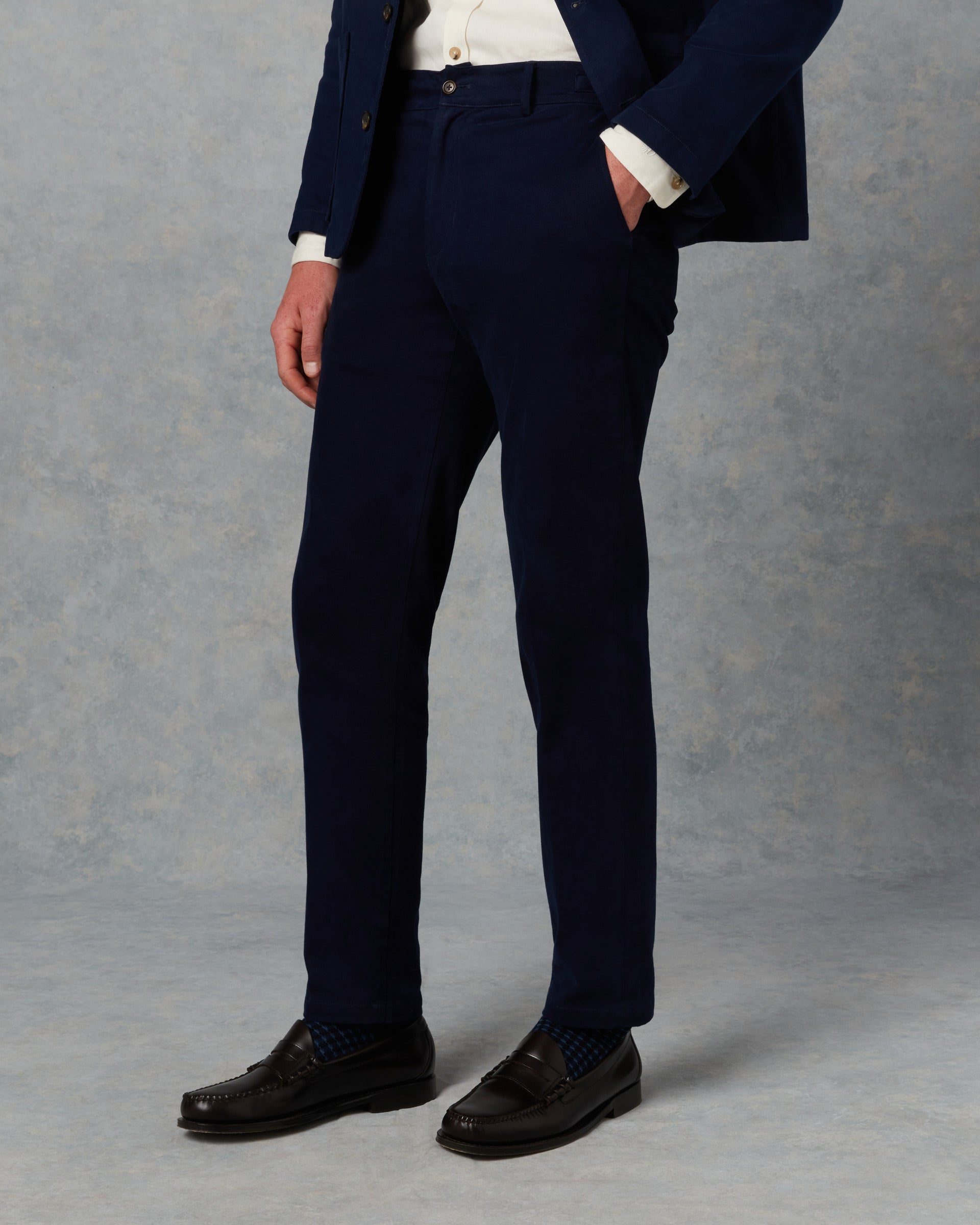 Batch LDN Men's Pacific Blue Cotton Trousers