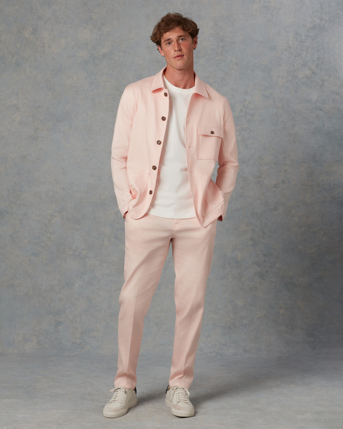 Batch LDN Men's Pink Linen Suit
