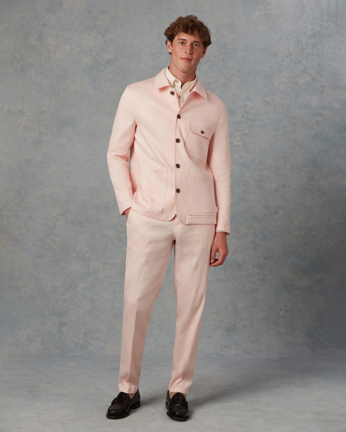 Batch LDN Men's Pink Linen Suit