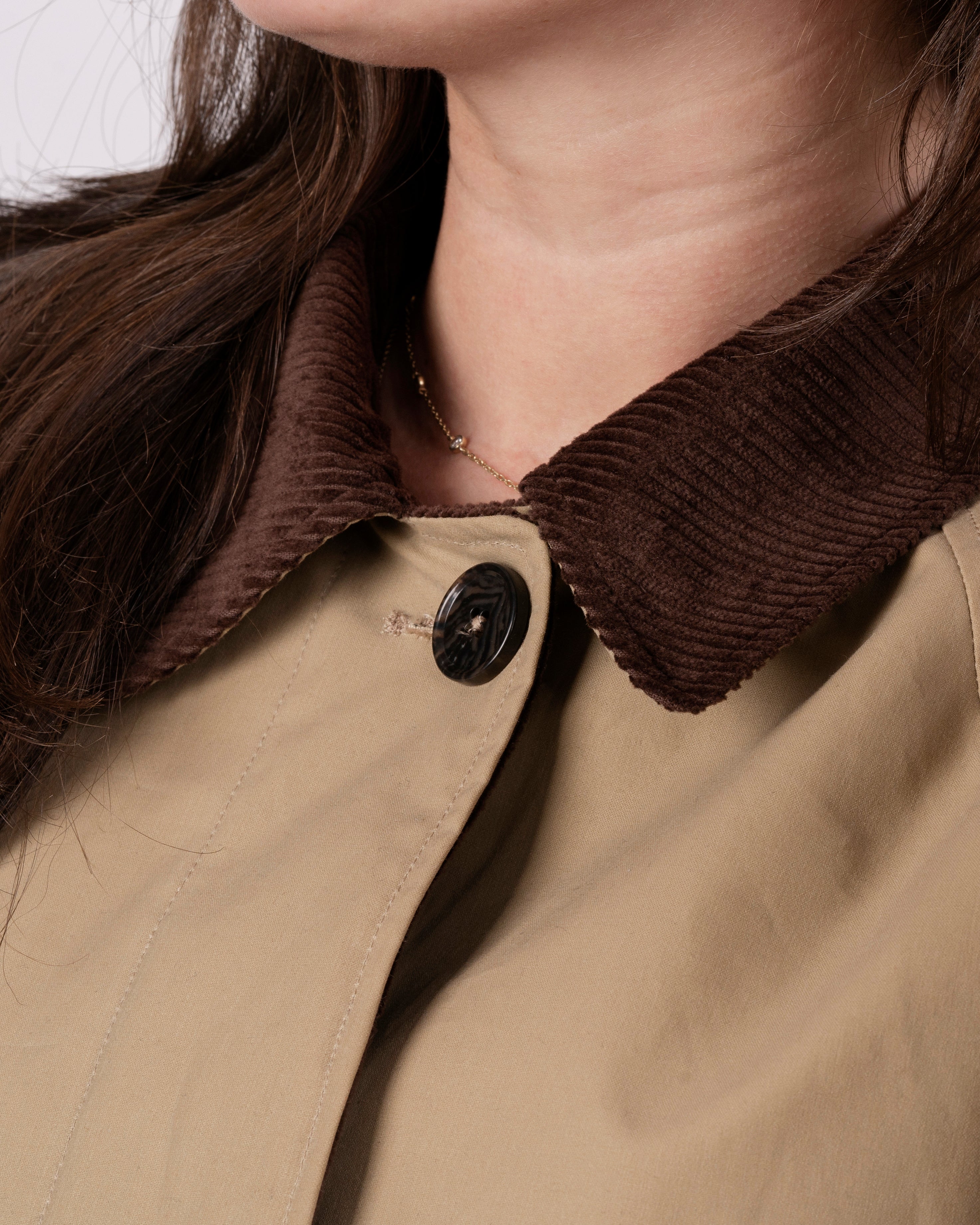 Batch LDN Women's Beige Waxed Canvas Overcoat