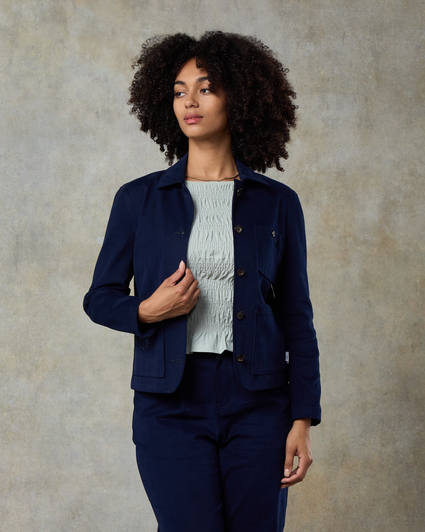 Batch LDN Women's Pacific Blue Cotton Jacket