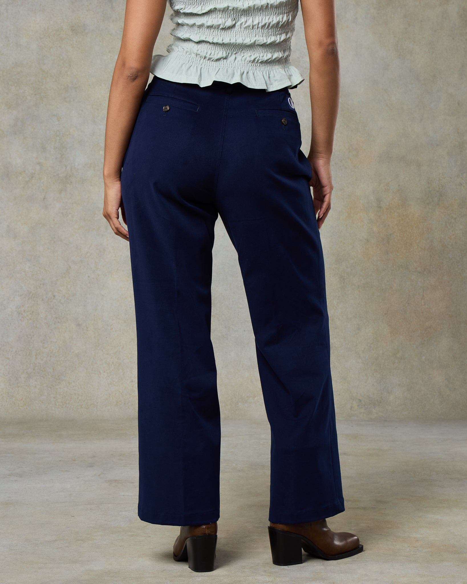 Batch LDN Women's Pacific Blue Cotton Trousers