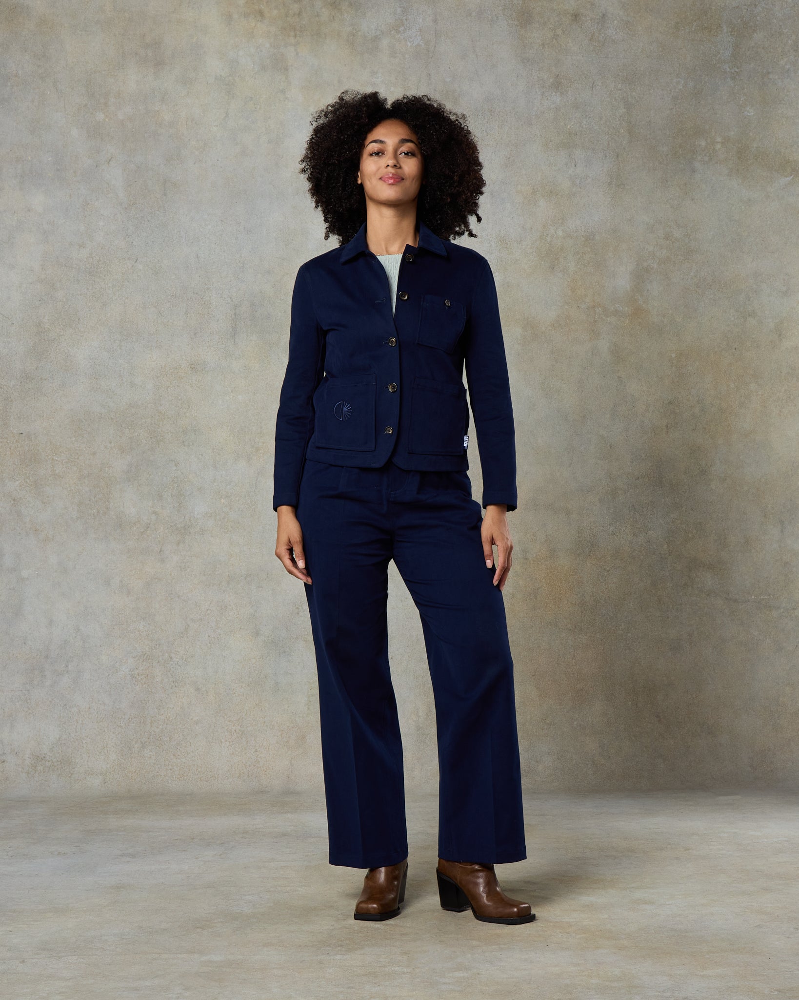 Batch LDN Women's Pacific Blue Cotton Trousers