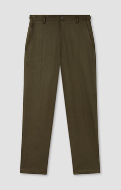 Brown pants on a light gray background