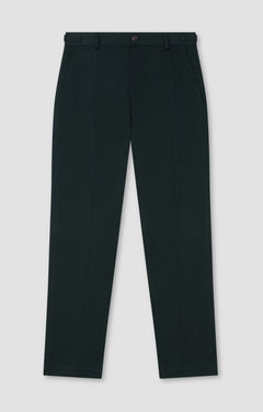 Black pants on a light gray background