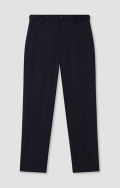 Black pants on a light gray background