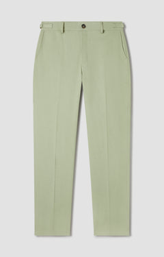 Green pants on a white background