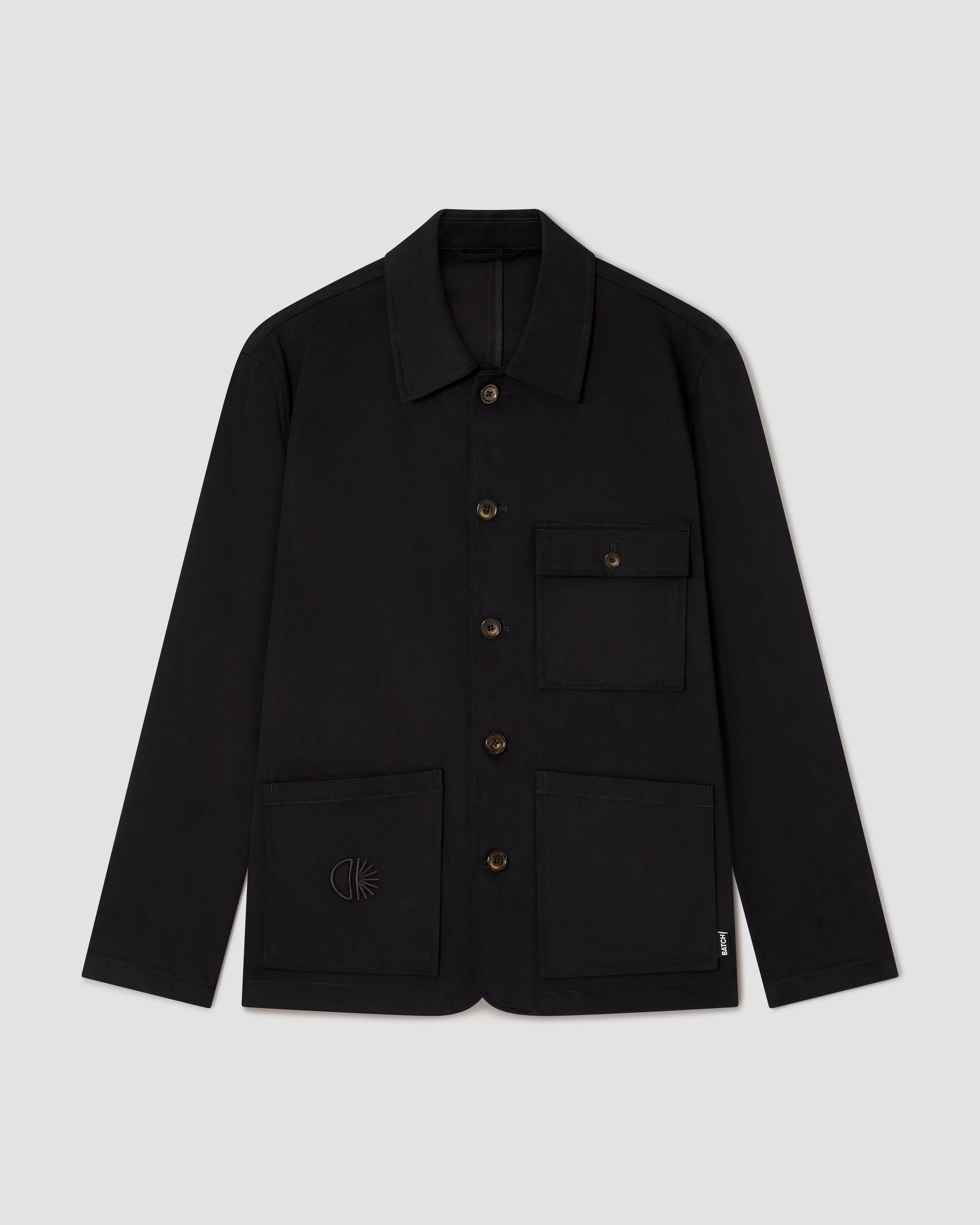 Batch LDN Men's Black Cotton Jacket