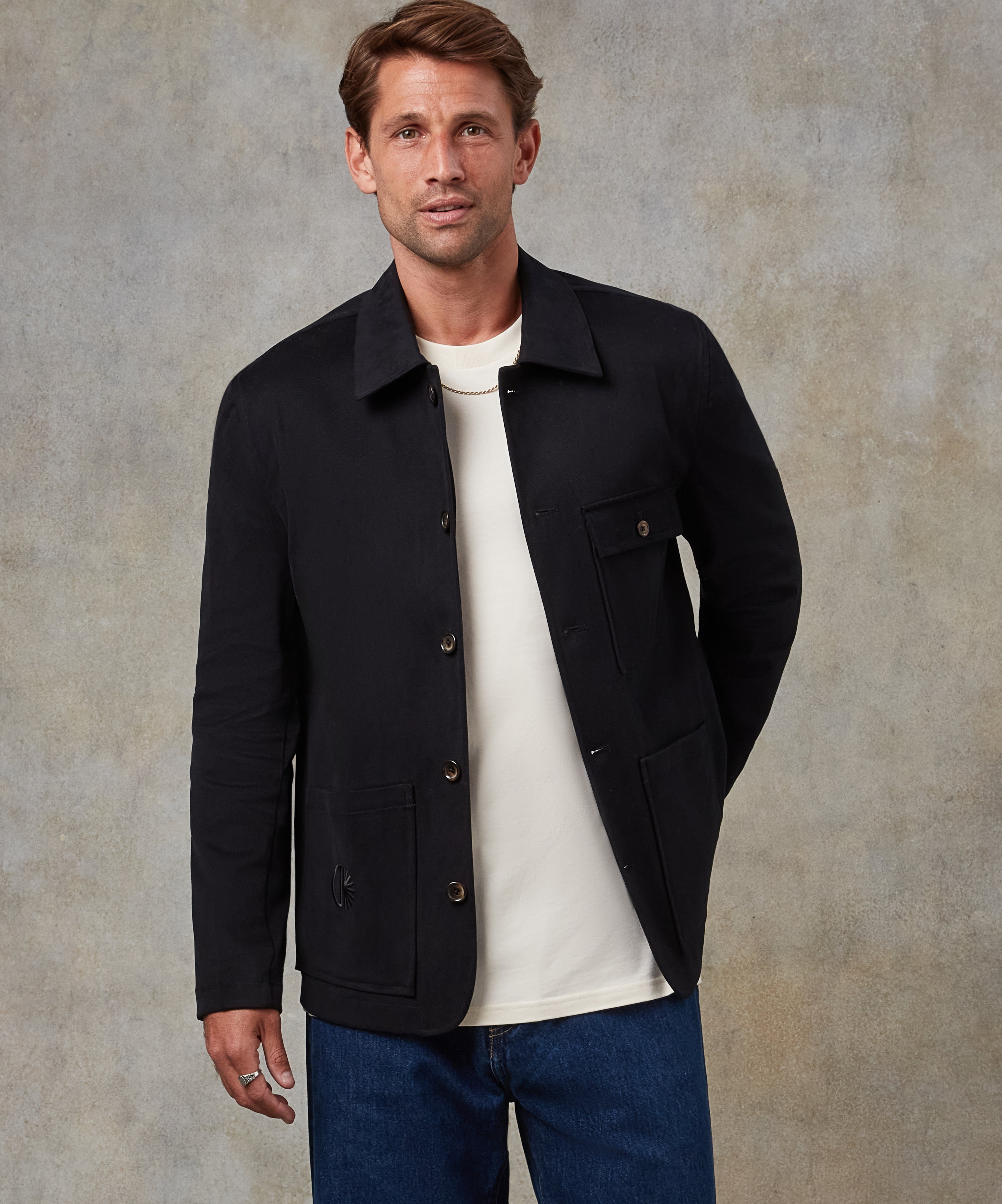 Batch LDN Men's Black Cotton Jacket
