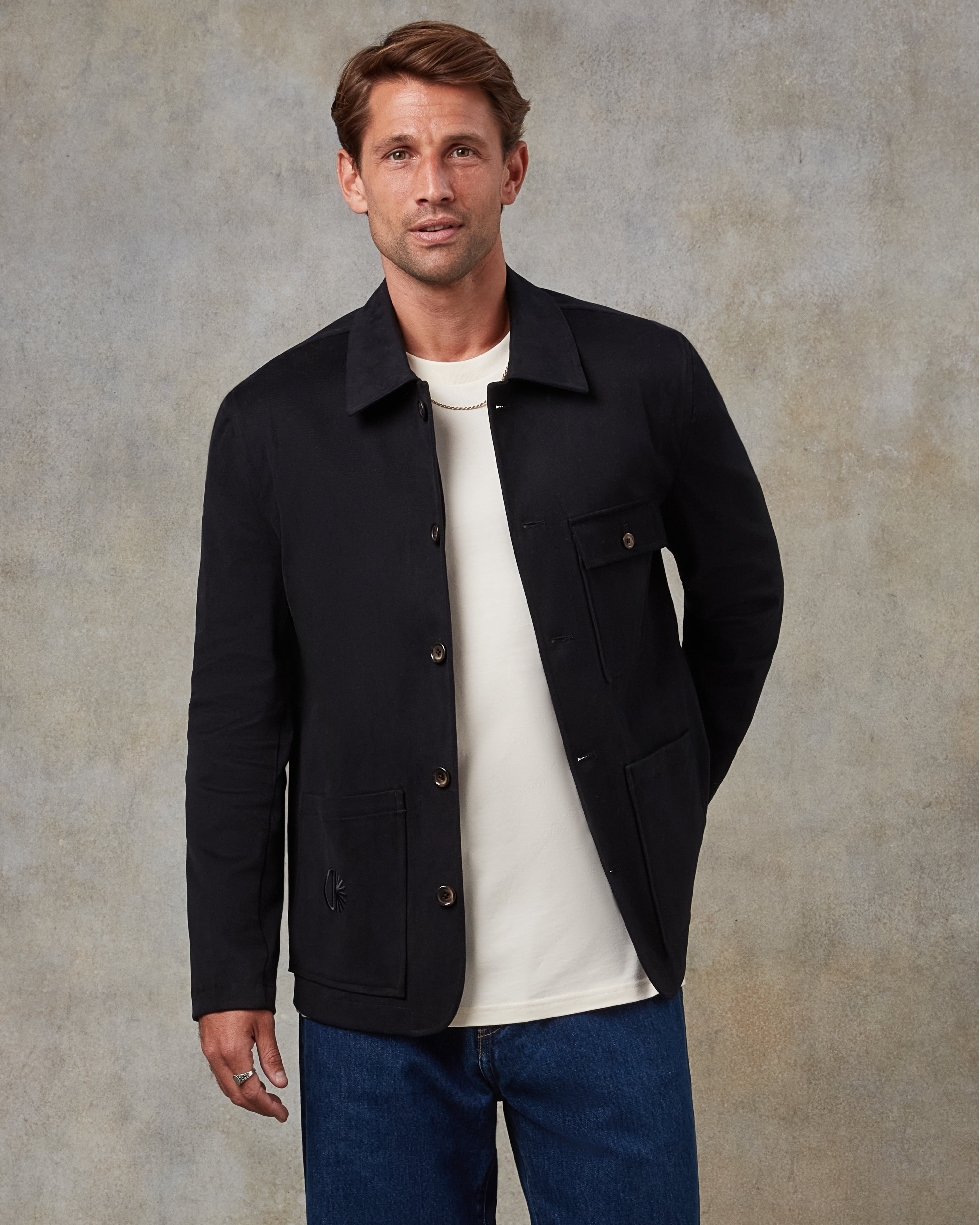Batch LDN Men's Black Cotton Jacket