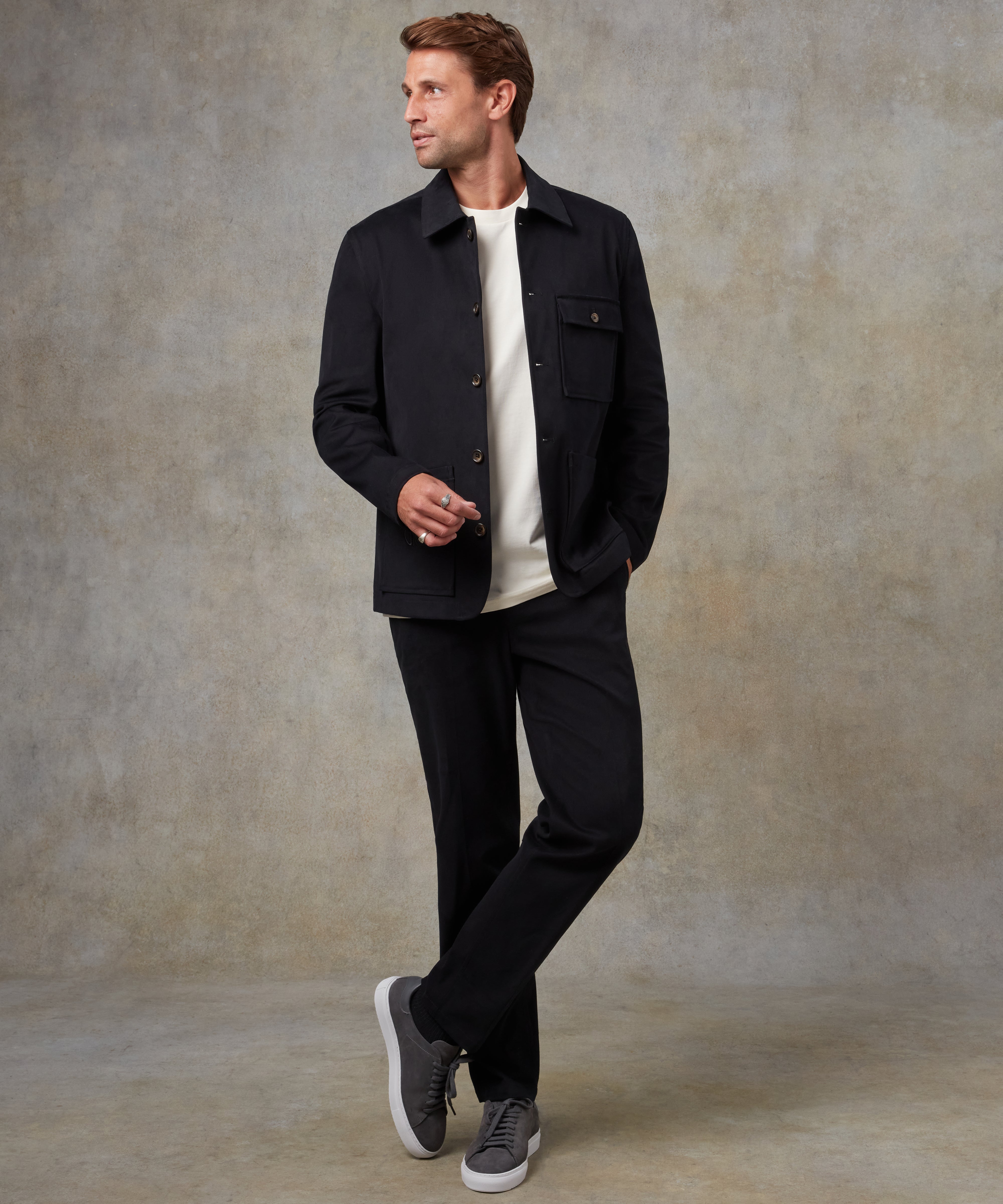 Batch LDN Men's Black Cotton Suit