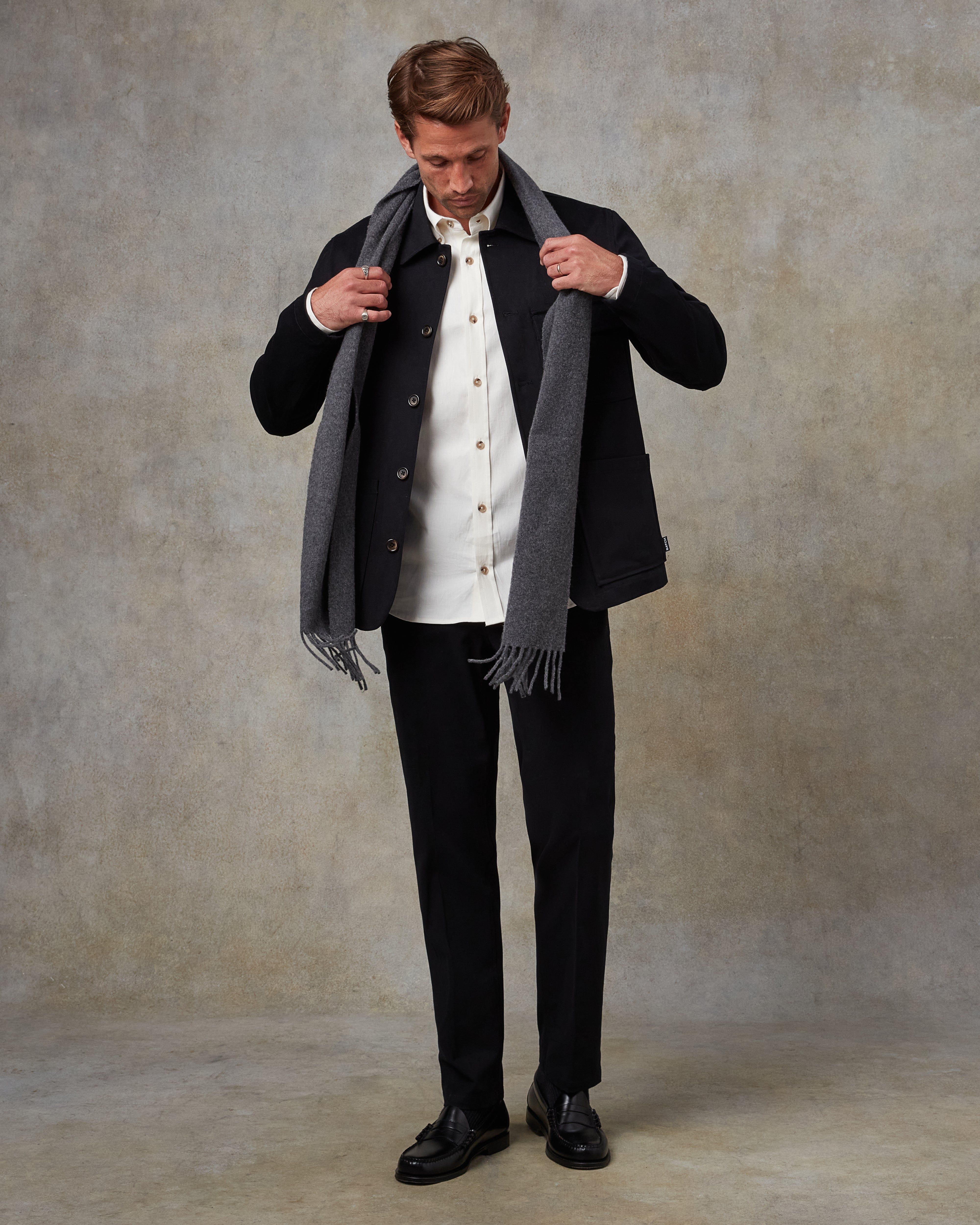 Batch LDN Men's Black Cotton Suit