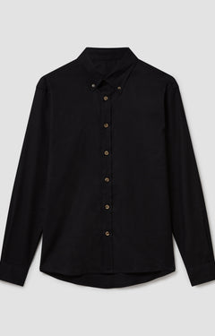 Batch LDN Men's Black Linen Shirt