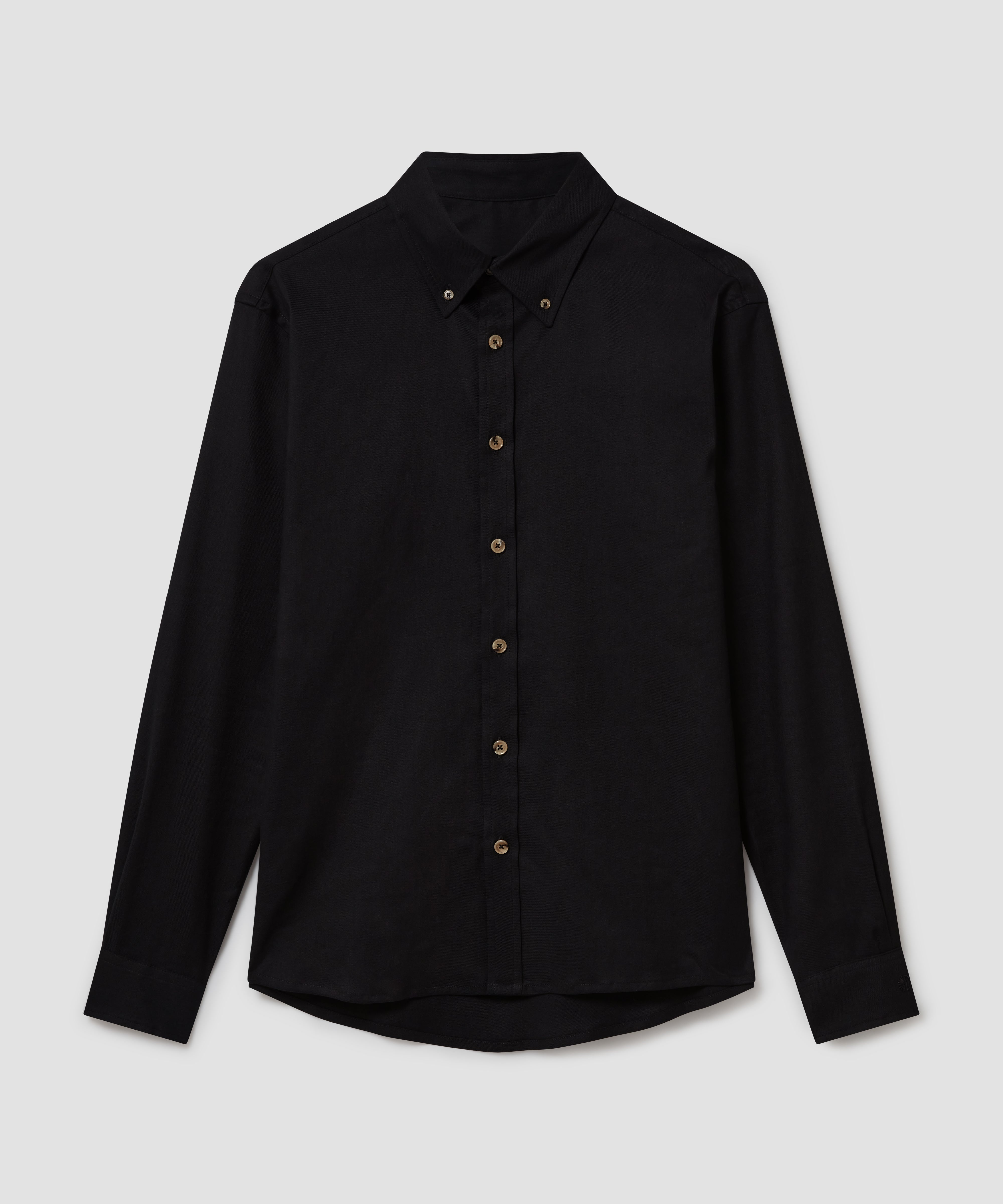 Batch LDN Men's Black Linen Shirt