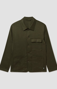 Batch LDN Men's Bottle Green Linen Jacket