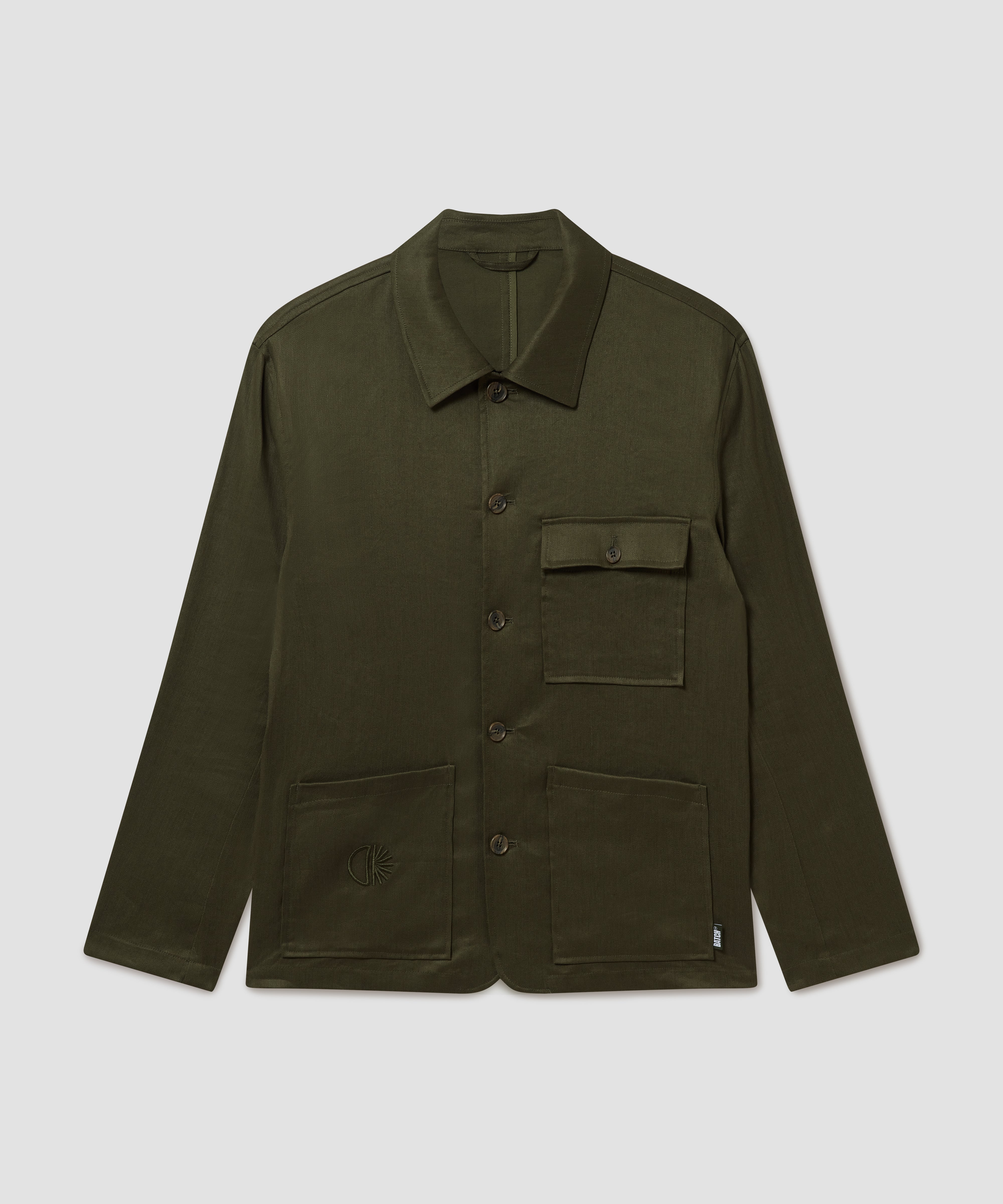 Batch LDN Men's Bottle Green Linen Jacket