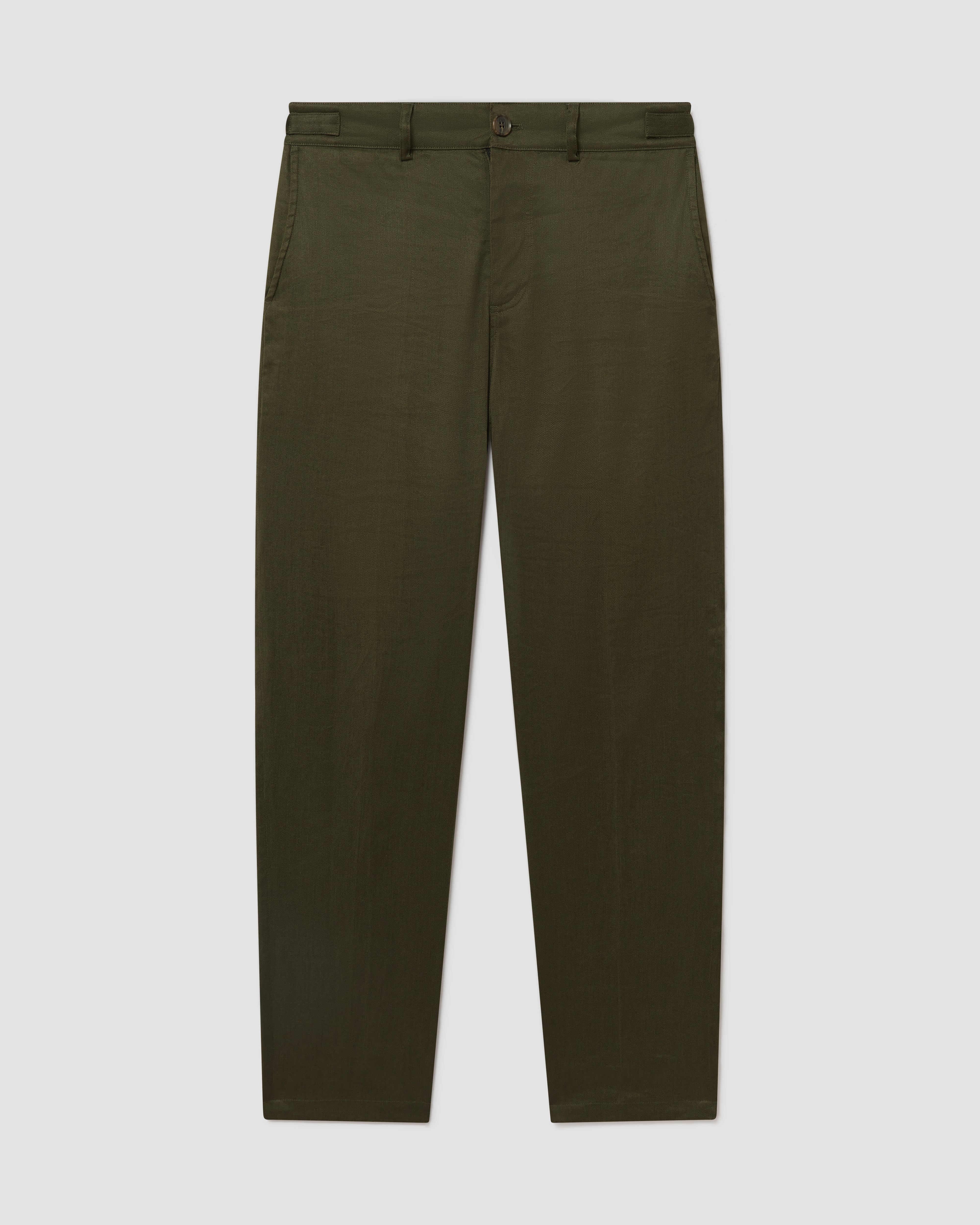 Batch LDN Men's Bottle Green Linen Trousers
