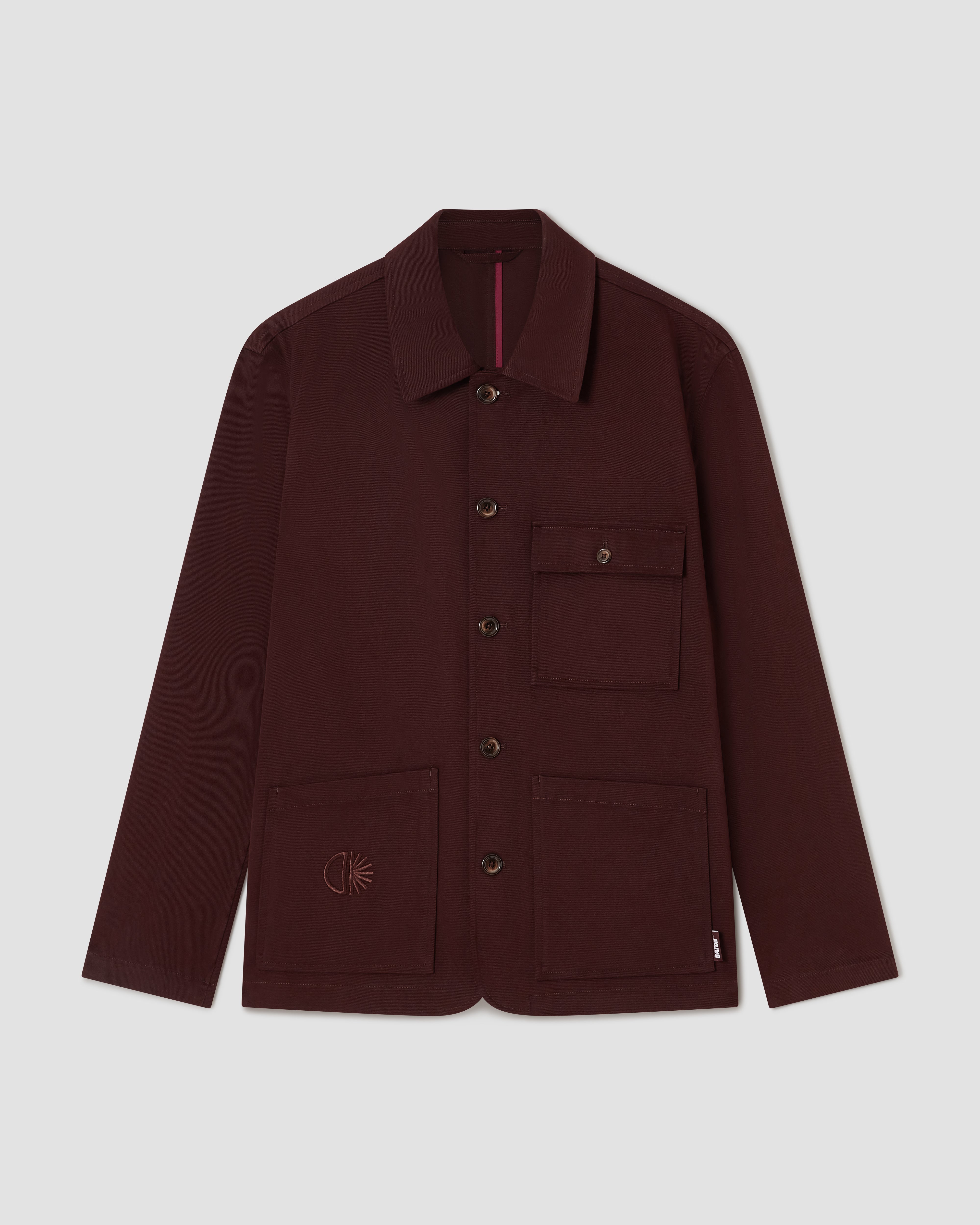 Batch LDN Men's Burgundy Cotton Jacket