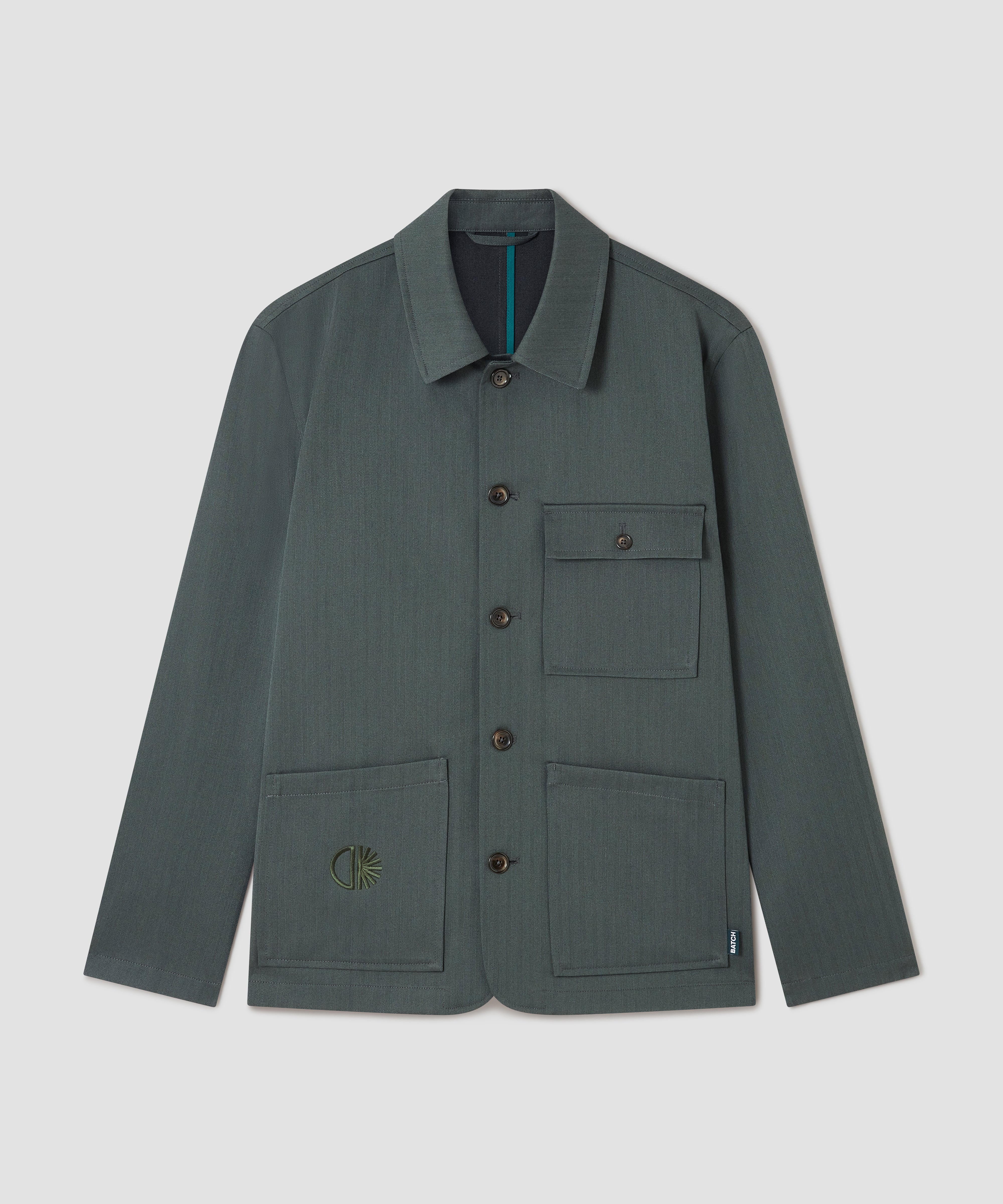 Batch LDN Men's Green Wool Herringbone Jacket