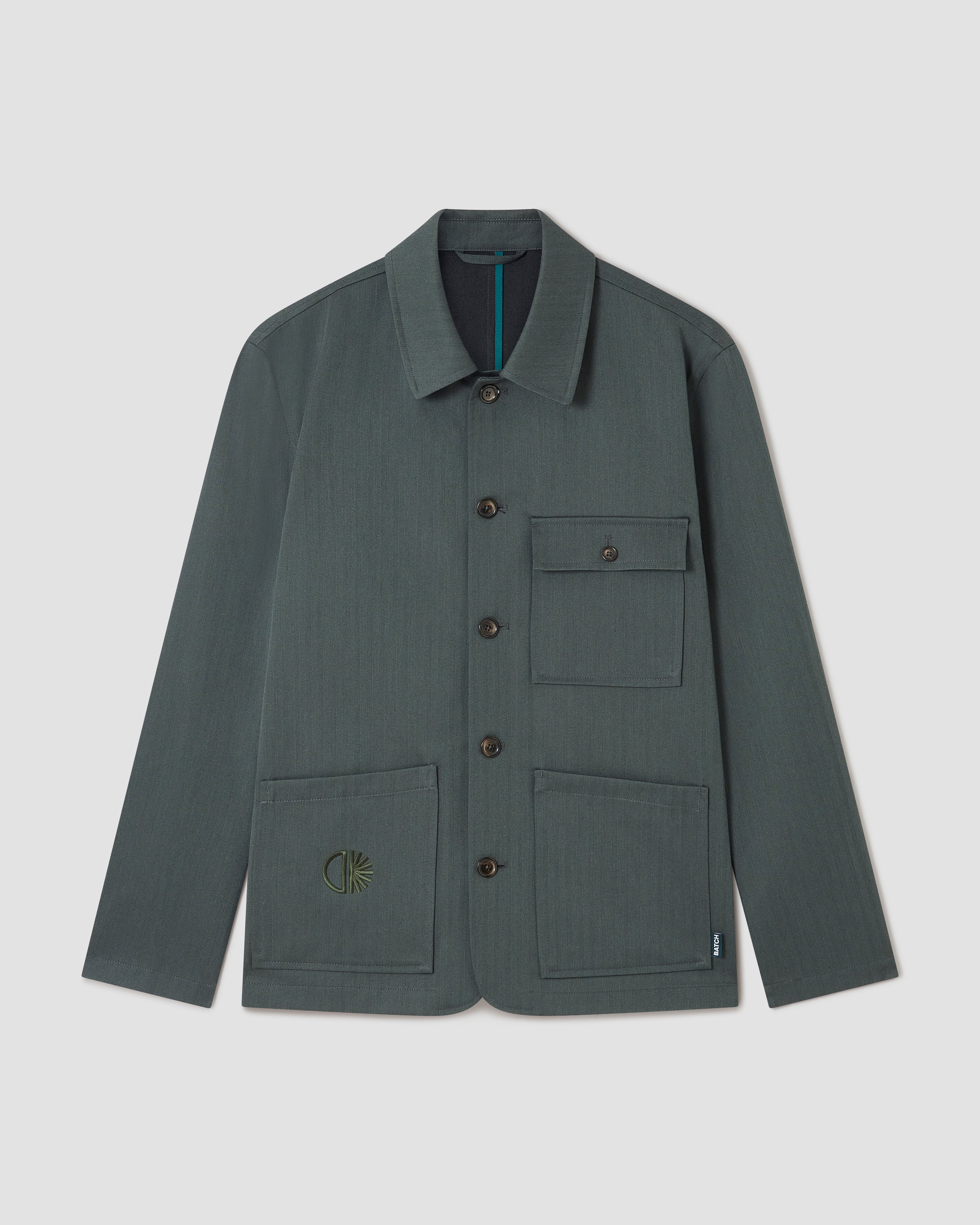 Batch LDN Men's Green Wool Herringbone Jacket
