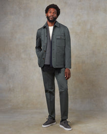 Batch LDN Men's Green Wool Herringbone Suit