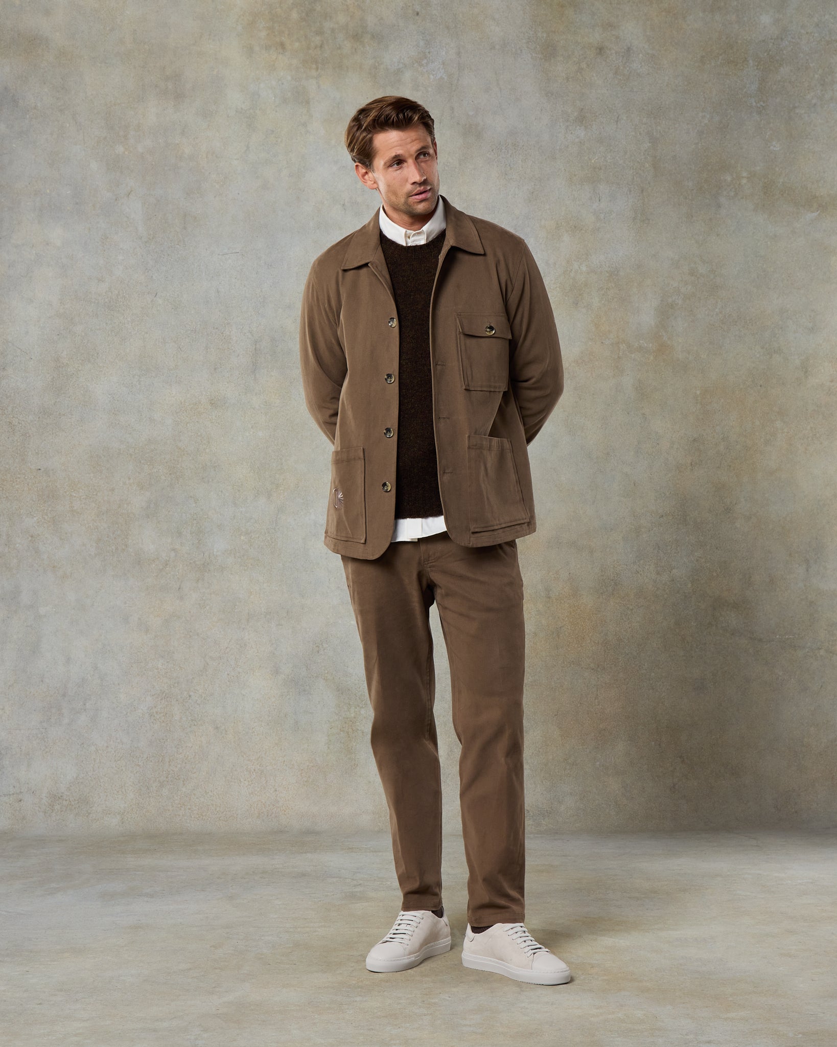 Batch LDN Men's Mocha Cotton Suit