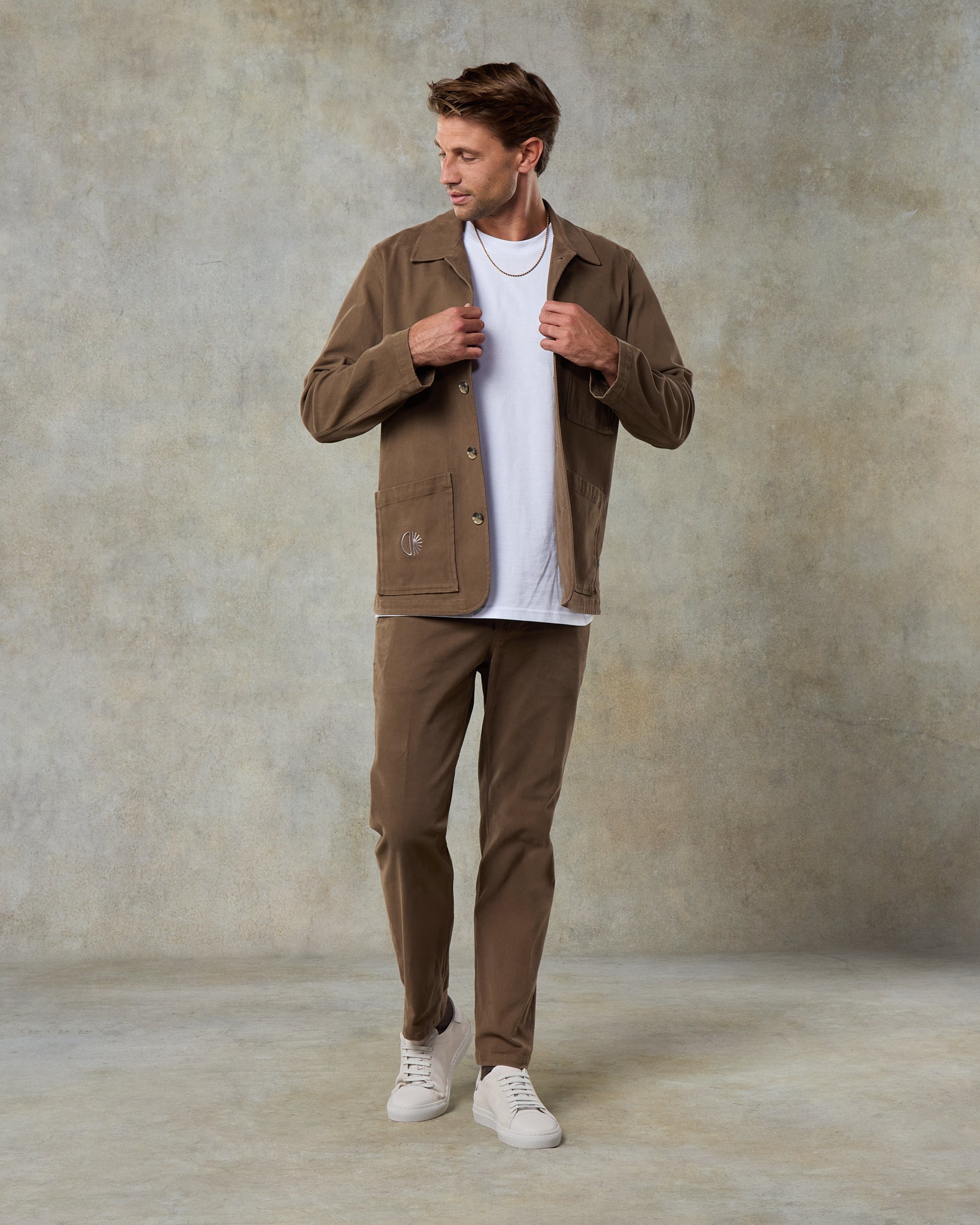 Batch LDN Men's Mocha Cotton Suit