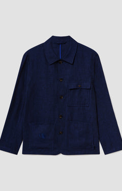 Batch LDN Men's Navy Linen Jacket