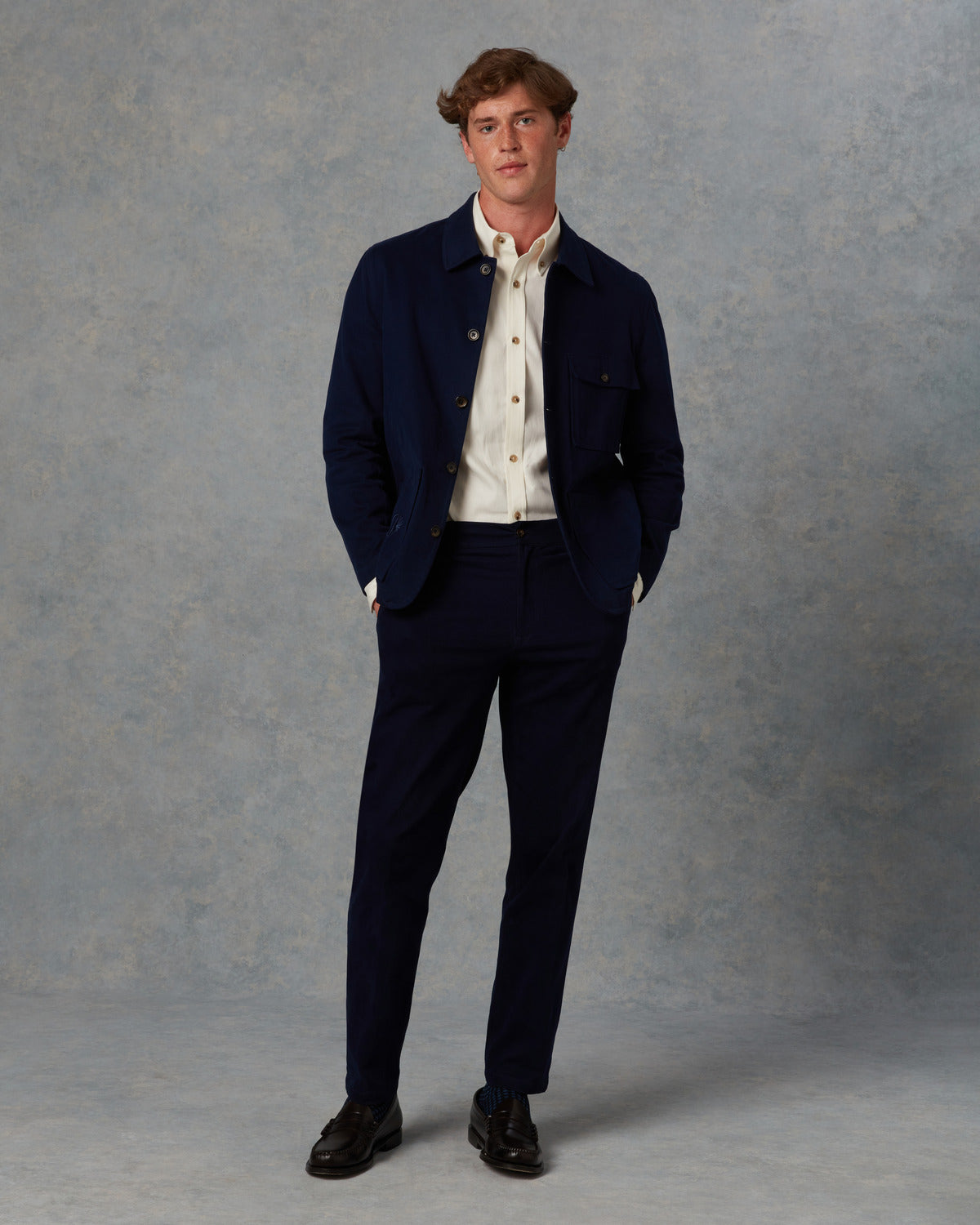 Batch LDN Men's Pacific Blue Cotton Suit