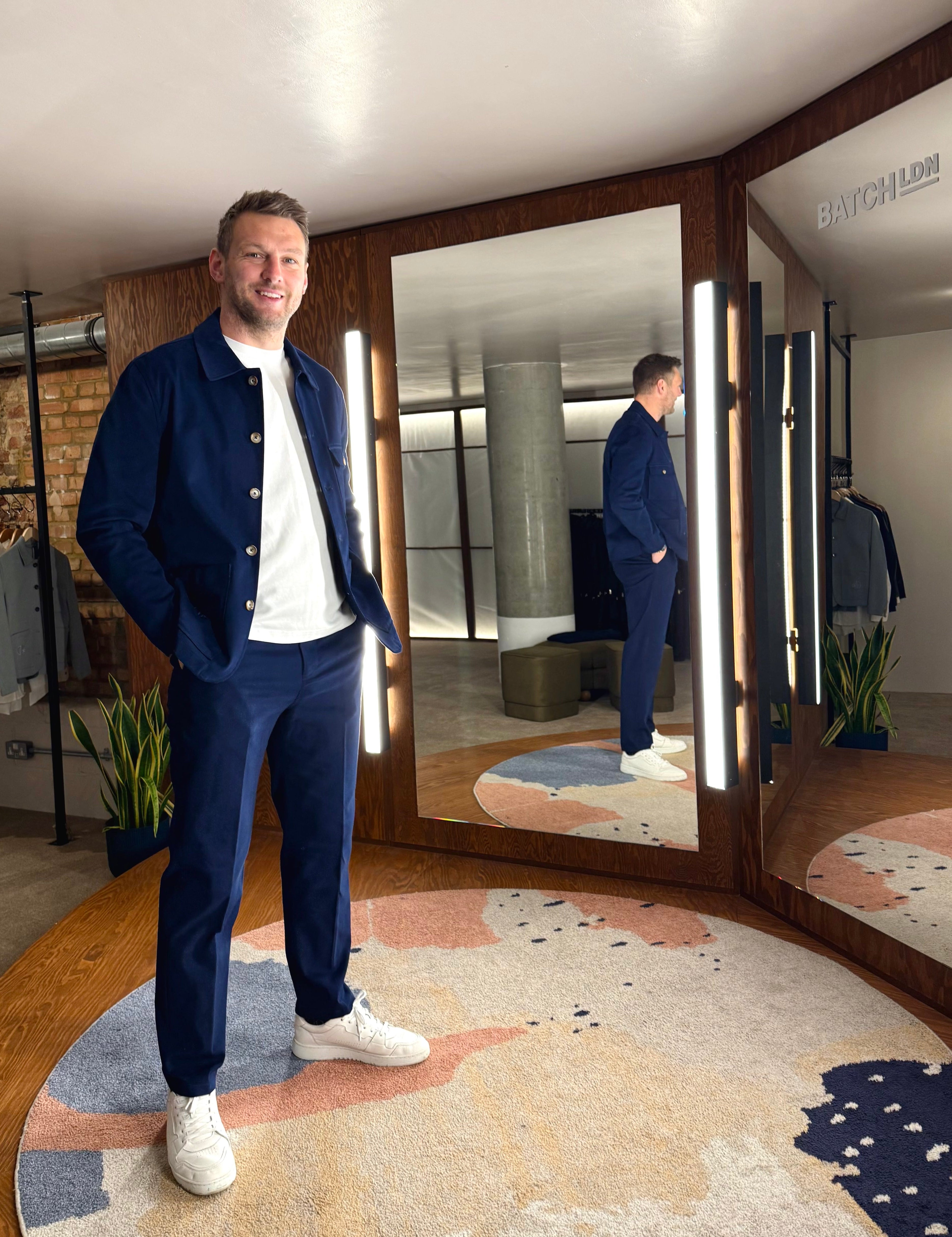 Batch LDN Men's Pacific Blue Cotton Suit