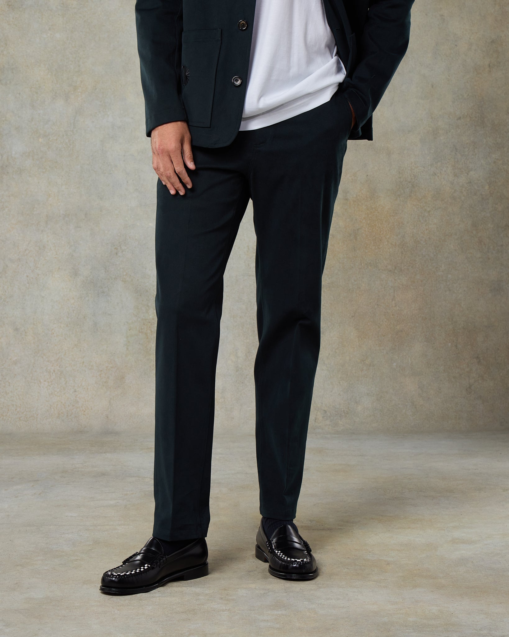 Batch LDN Men's Petrol Cotton Trousers