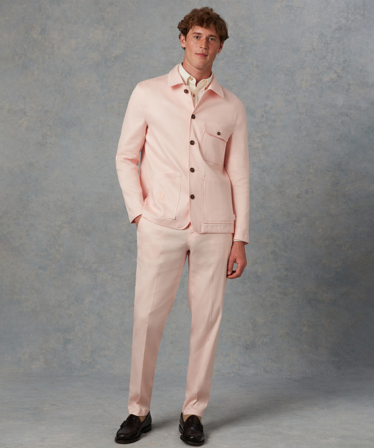 Batch LDN Men's Pink Linen Suit
