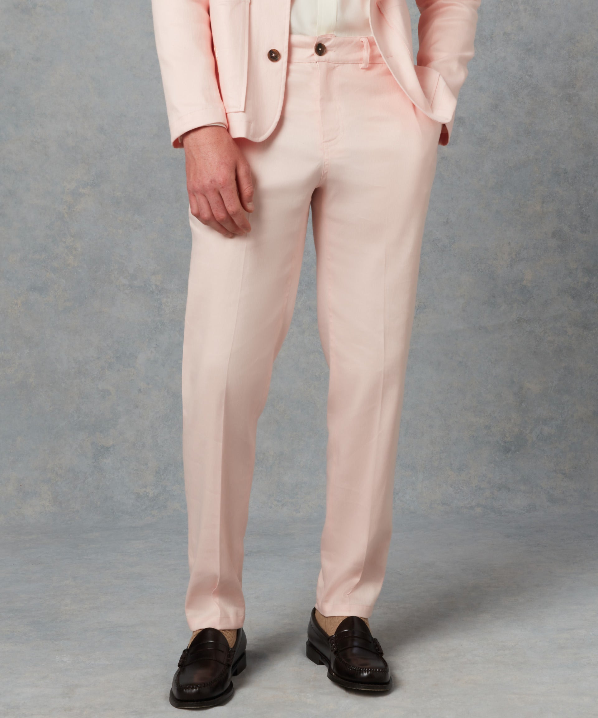 Batch LDN Men's Pink Linen Trousers