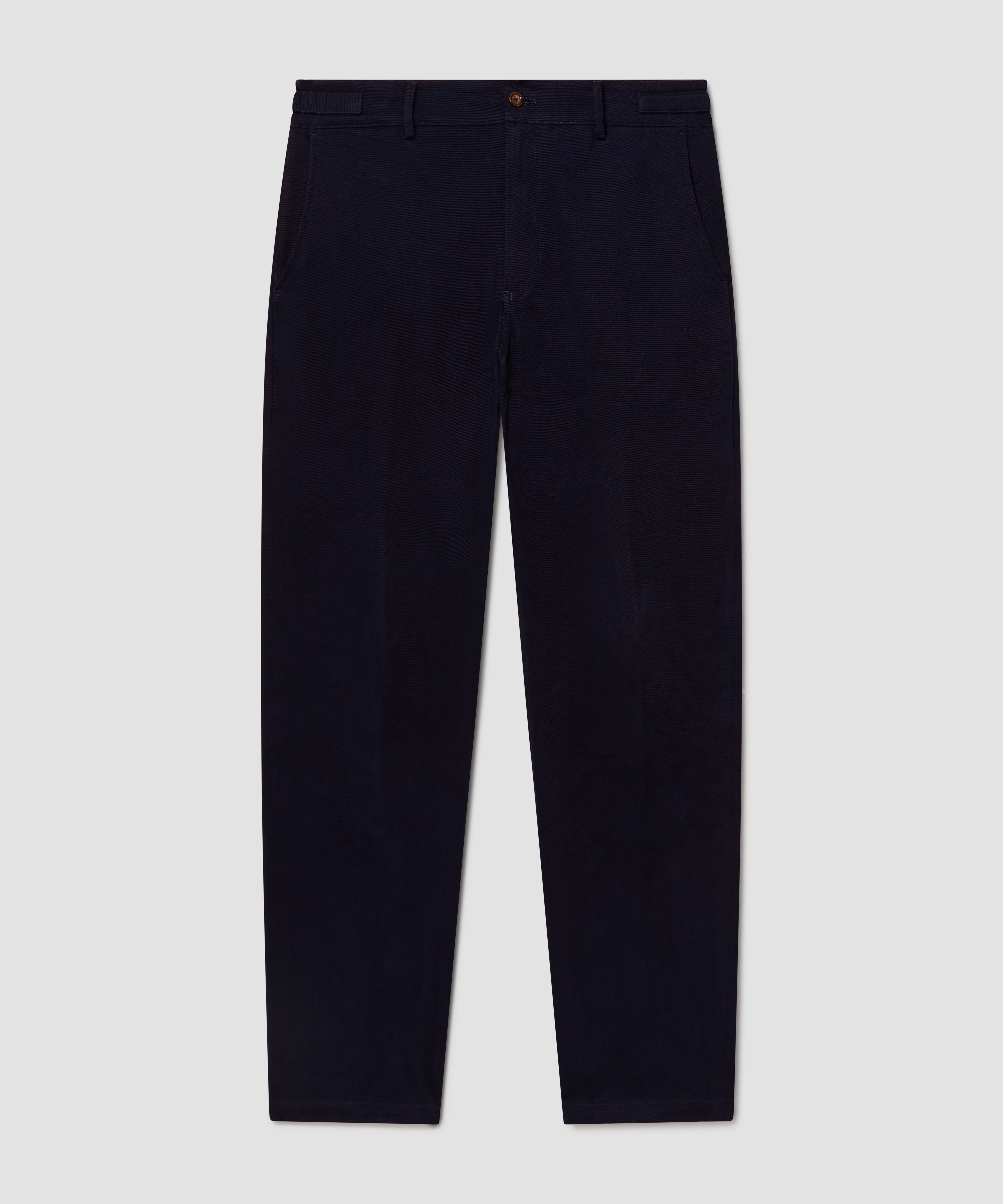 Batch LDN Men's Rich Navy Wool Herringbone Trousers