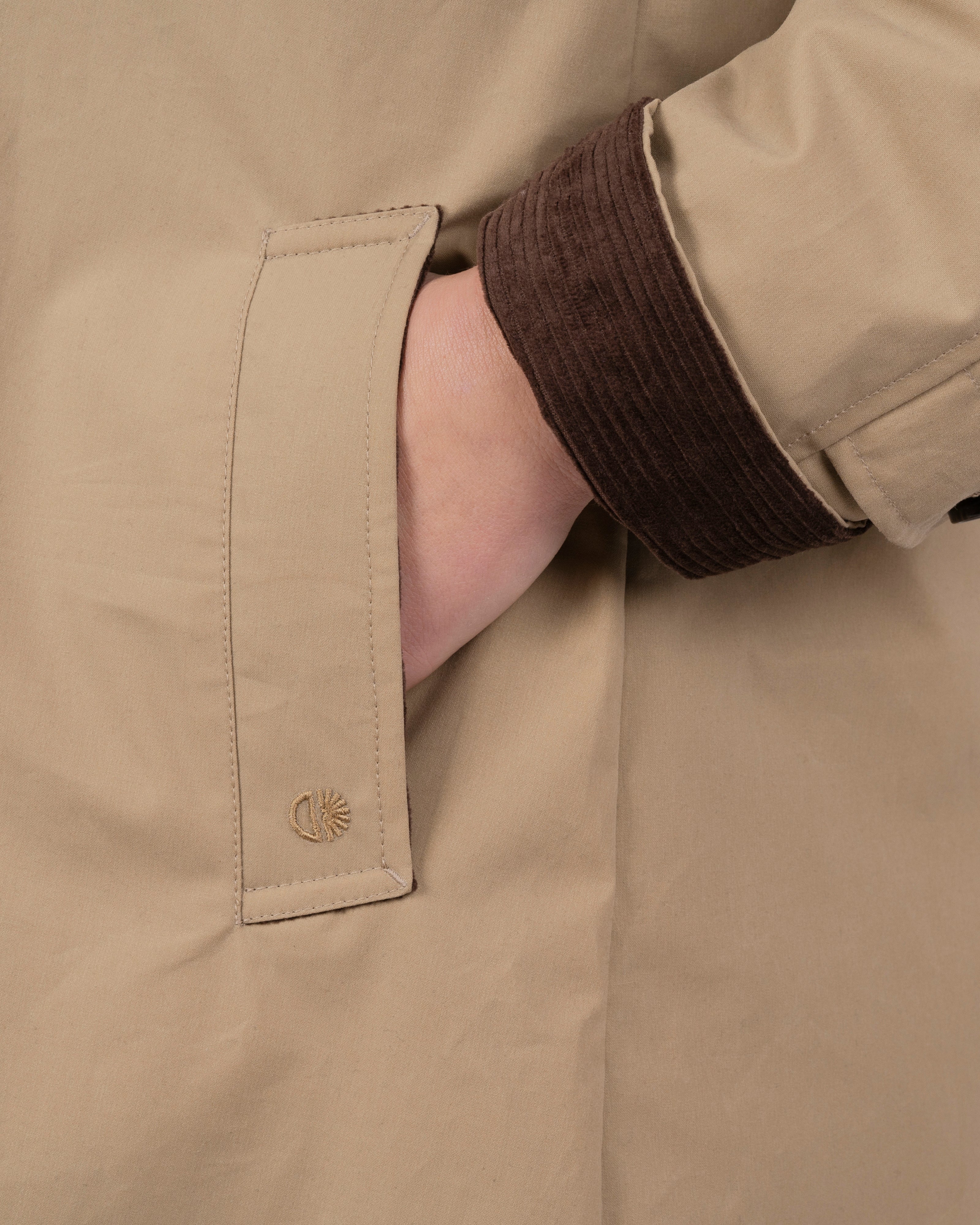 Batch LDN Women's Beige Waxed Canvas Overcoat
