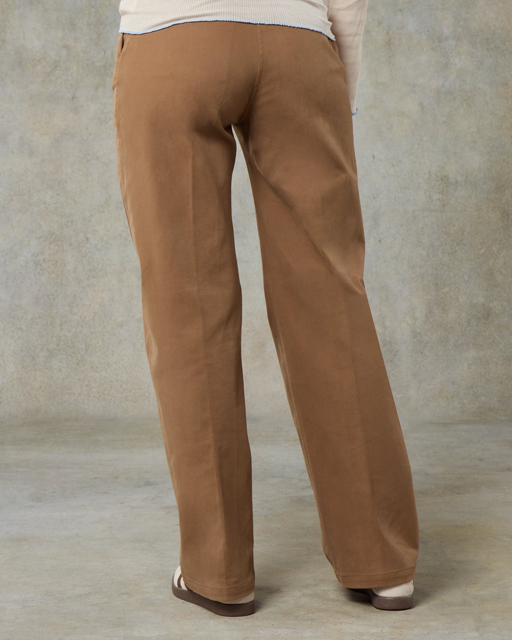Batch LDN Women's Mocha Brown Cotton Trousers