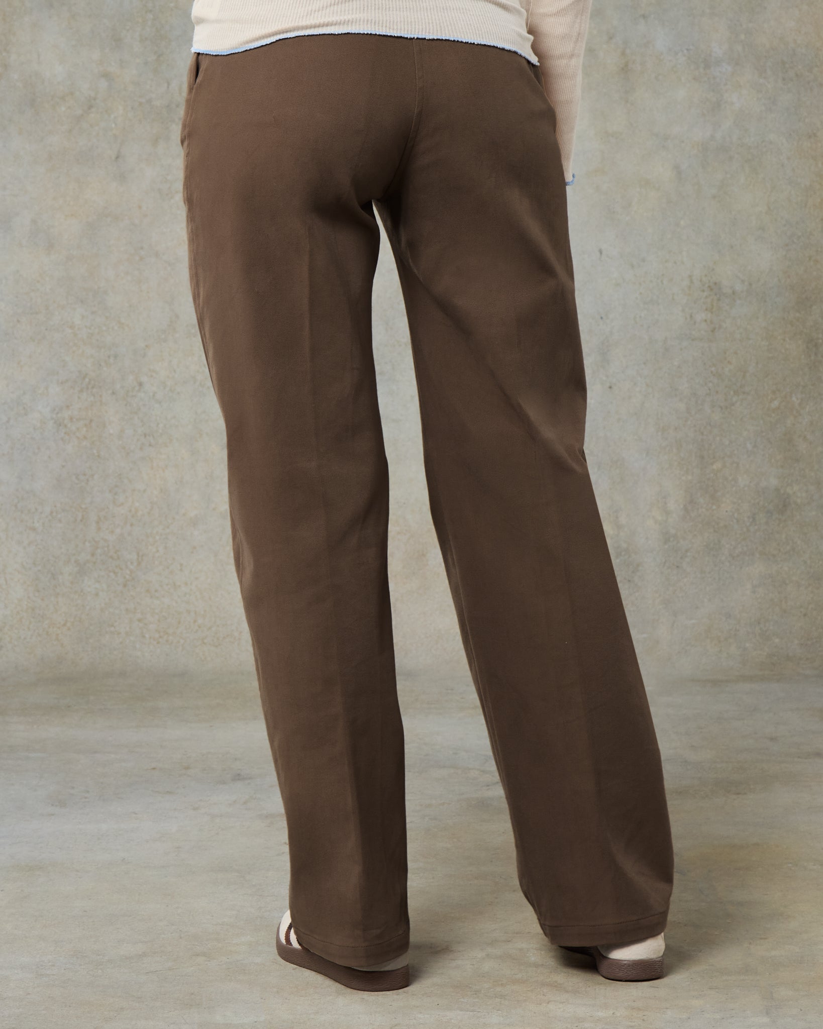Batch LDN Women's Mocha Brown Cotton Trousers